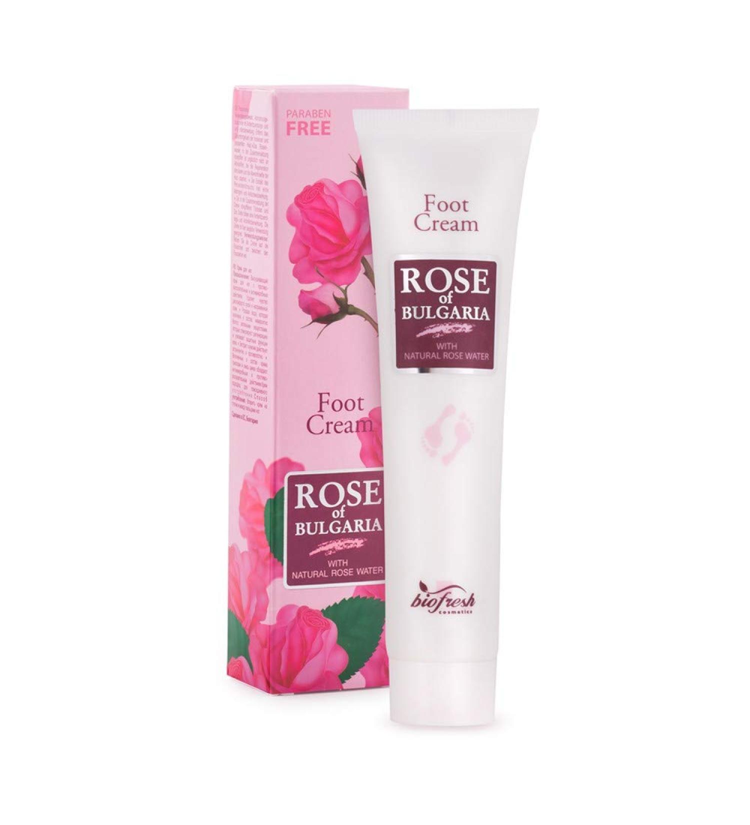 Biofresh Rose of Bulgaria Foot Cream 75ml - Nourishing & Soothing Foot Care - International Shipping Available - Buy Online on GoSupps.com