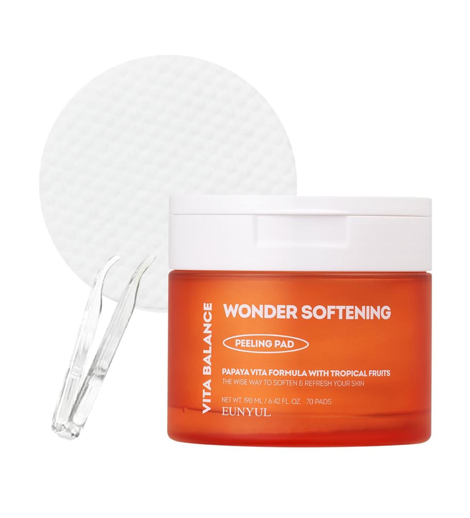 EUNYUL Vita Balance Wonder Softening Peeling Pad - 70 Pads - PHA LHA Cica Korean Skincare for Radiant Skin - International Shipping Available - Buy Online on GoSupps.com