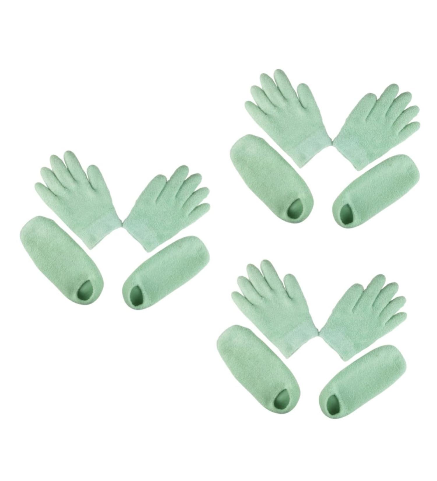 Healeved 3 Sets Hand Moisturizing Gloves Gel Spa Socks Repair Gloves Disposable Gloves Moisturizing Socks Gel Booties Gel Heel Socks Hand Gloves Gel Spa Gloves Moisturize Foot Mask Dry Skin - Buy Online on GoSupps.com