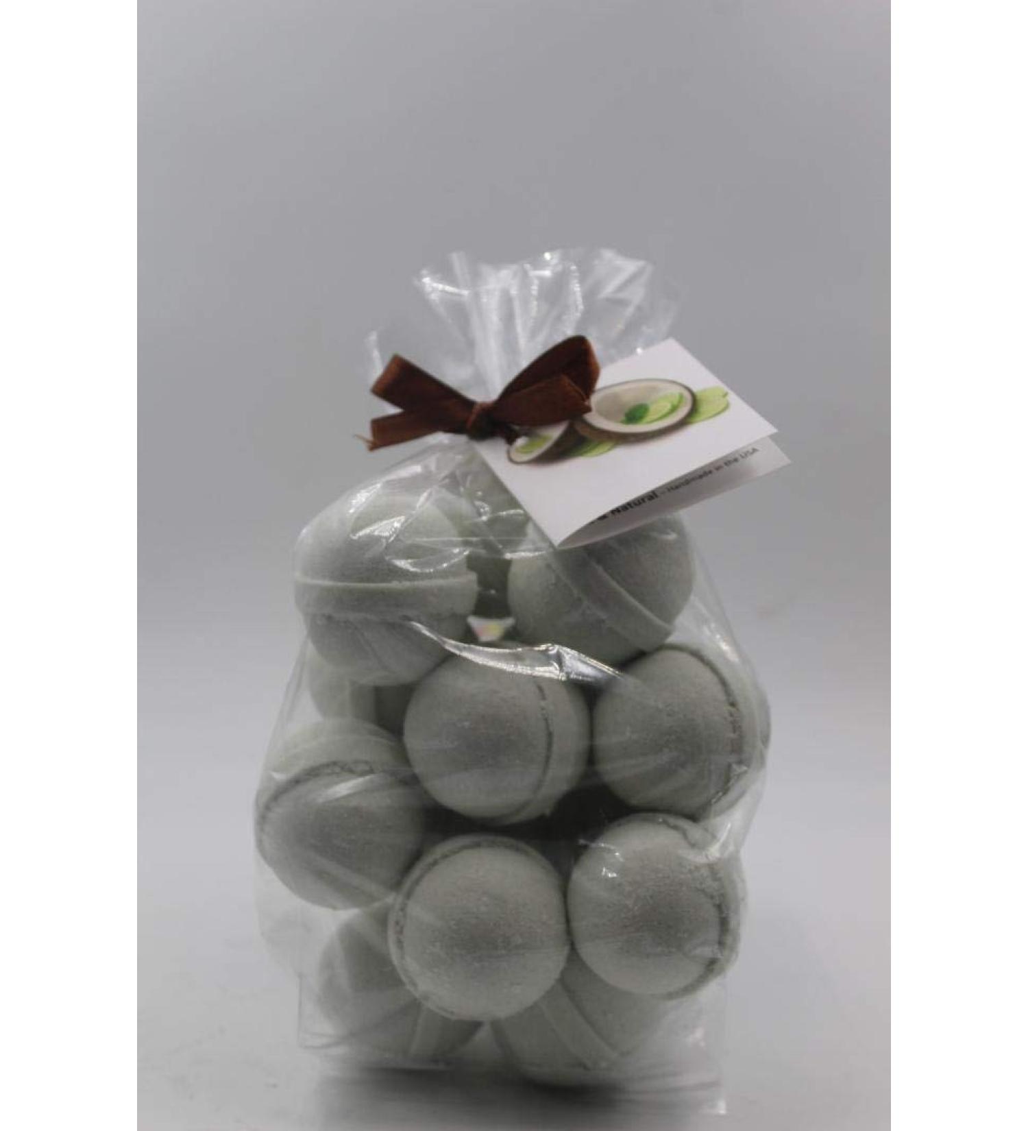 Spa Pure Basil Bath Bombs - Ultra Moisturizing Cool Citrus Basil Fizzies with Shea Butter (12 Oz) - Ideal for Dry Skin - Buy Online on GoSupps.com