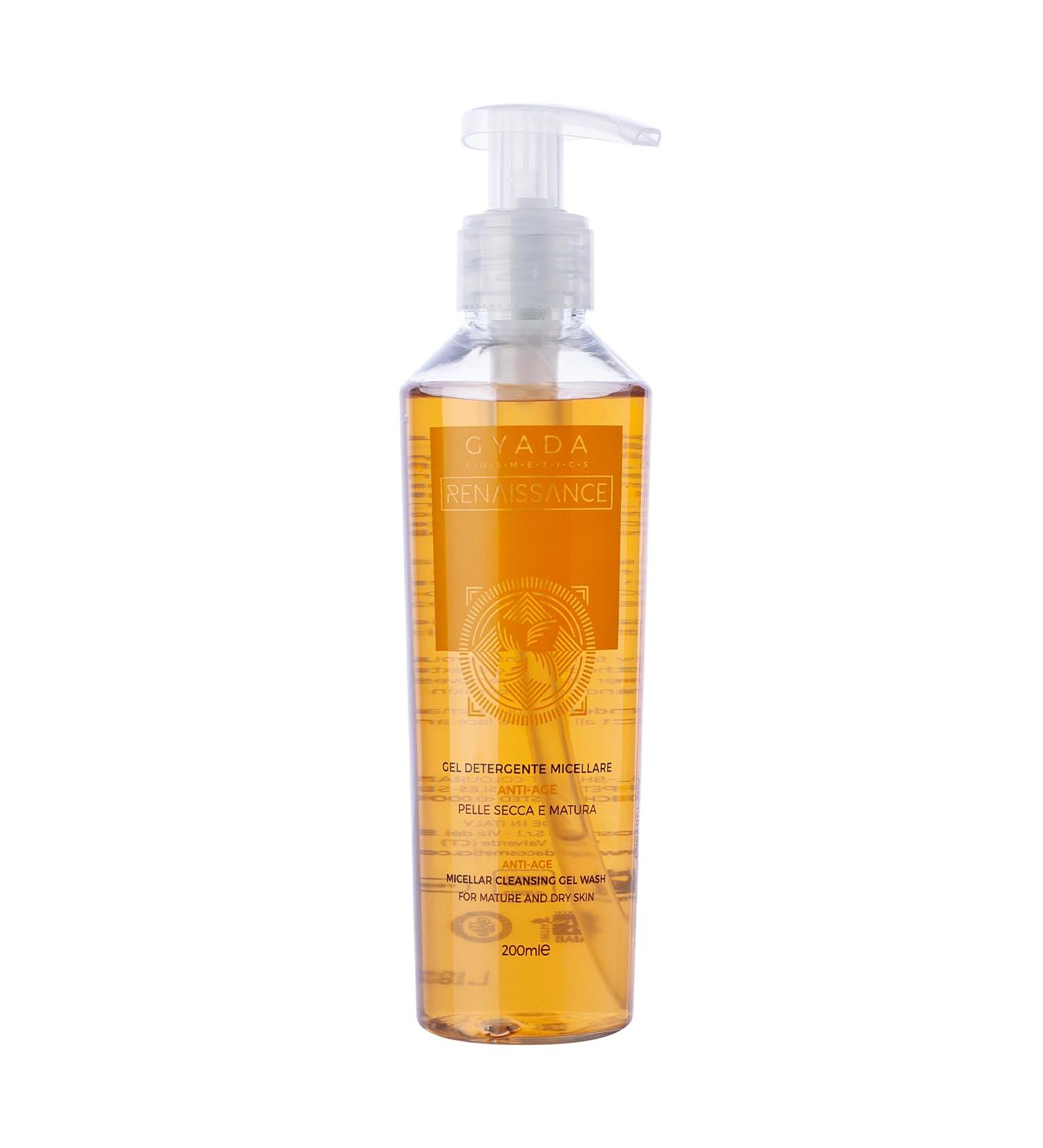 GYADA COSMETICS Gel Nettoyant Micellaire Anti- ge pour les Peaux S ches et Matures Action D maquillante pour Maquillage Non Waterproof l Aloe Vera 200 ml - Buy Online on GoSupps.com
