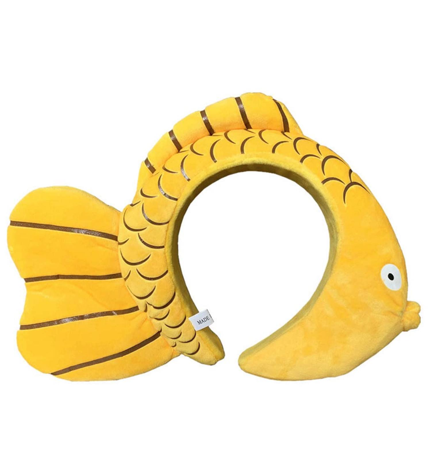 She's Shining Yellow Fish Shape Headband Cartoon Animal Hair Band Exaggerated Funny Hair Accessories - Buy Online on GoSupps.com