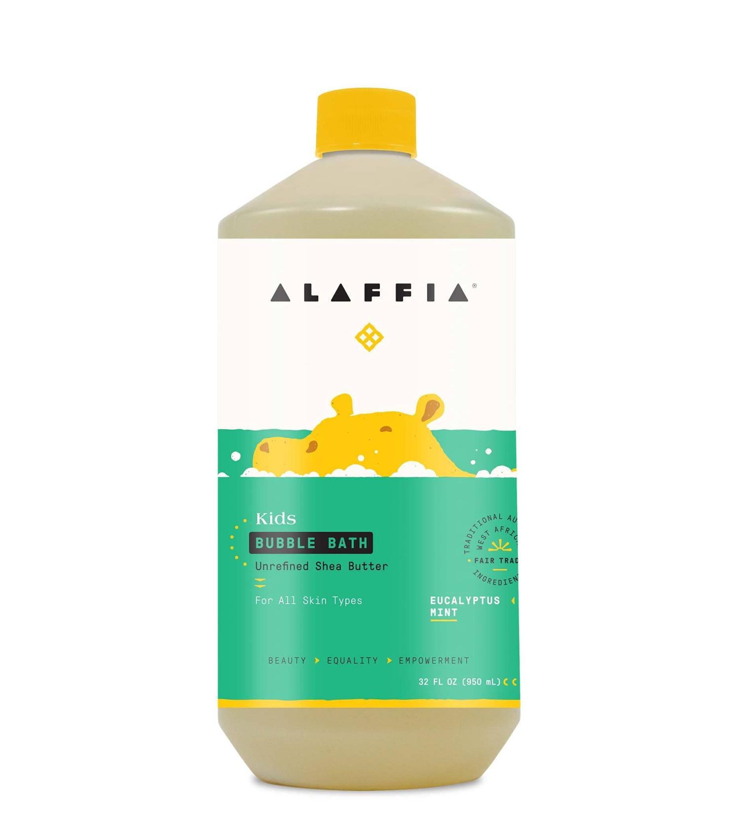 Alaffia Kids Bubble Bath Eucalyptus Mint 32 oz - Natural, Gentle & Fun! - Buy Online on GoSupps.com