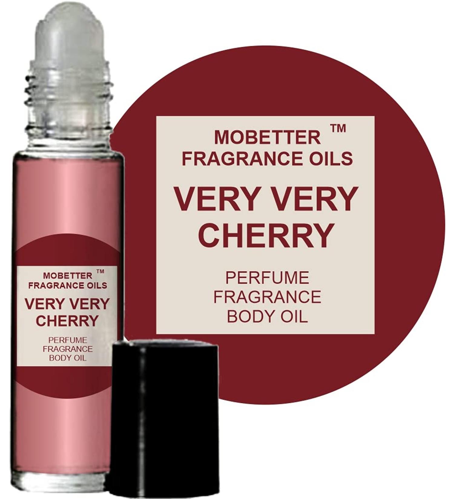 MOBETTER FRAGRANCE OILS Very Very Cherry perfume fragrance Body Oil Very Very Cherry 0.33 Fl Oz (Pack of 1)