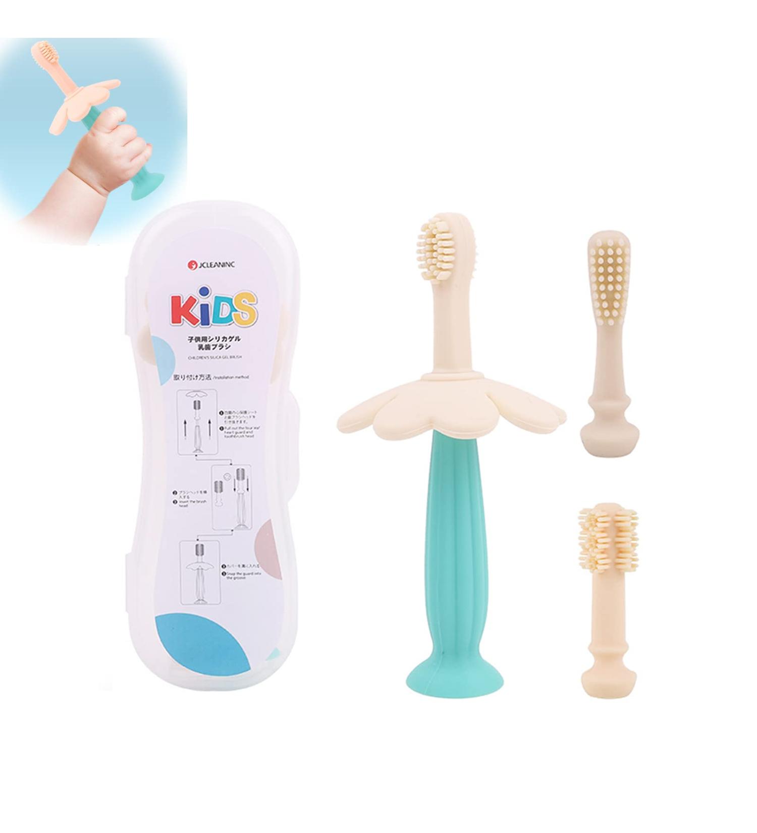 Buy Baby & Children s Toothbrush Set Nano Soft Toothbrush with 3 Replacement Heads for Infants & Toddlers | Gentle Oral Care - Buy Online on GoSupps.com