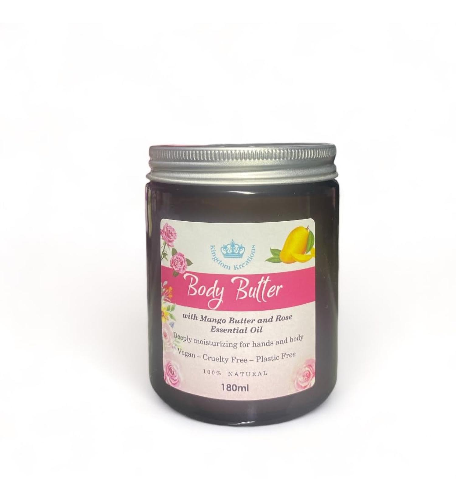 Body Butter with Mango Butter - Rose
