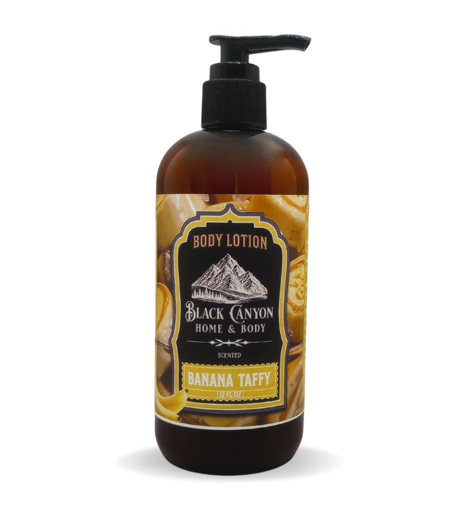 Black Canyon Banana Taffy Scented Body Lotion with Lanolin and Jojoba Oil 12 Oz - Buy Online on GoSupps.com