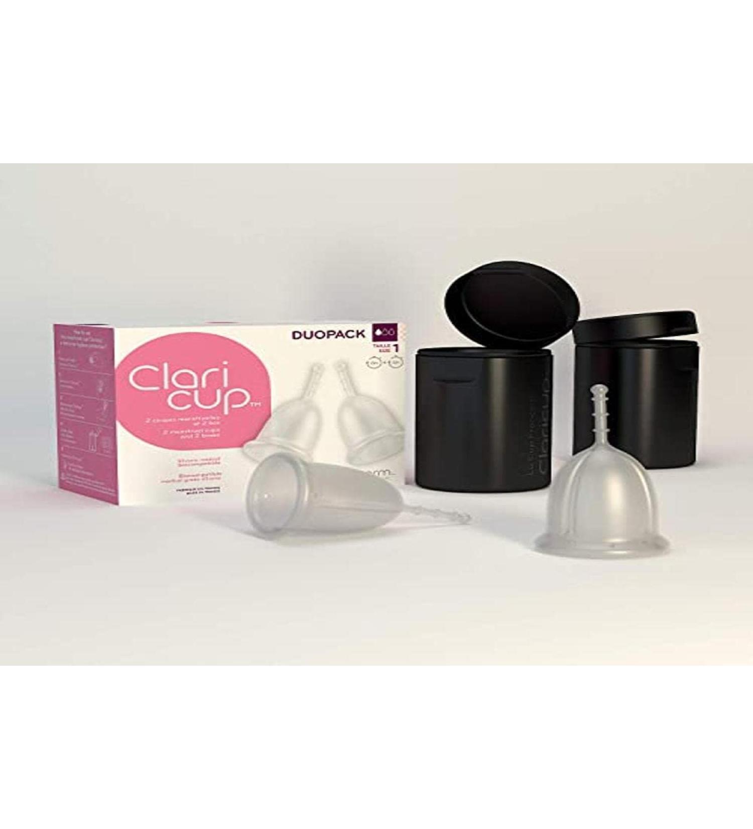 Claripharm Duopack Claricup Menstrual Cup Size Transparent 2 pieces