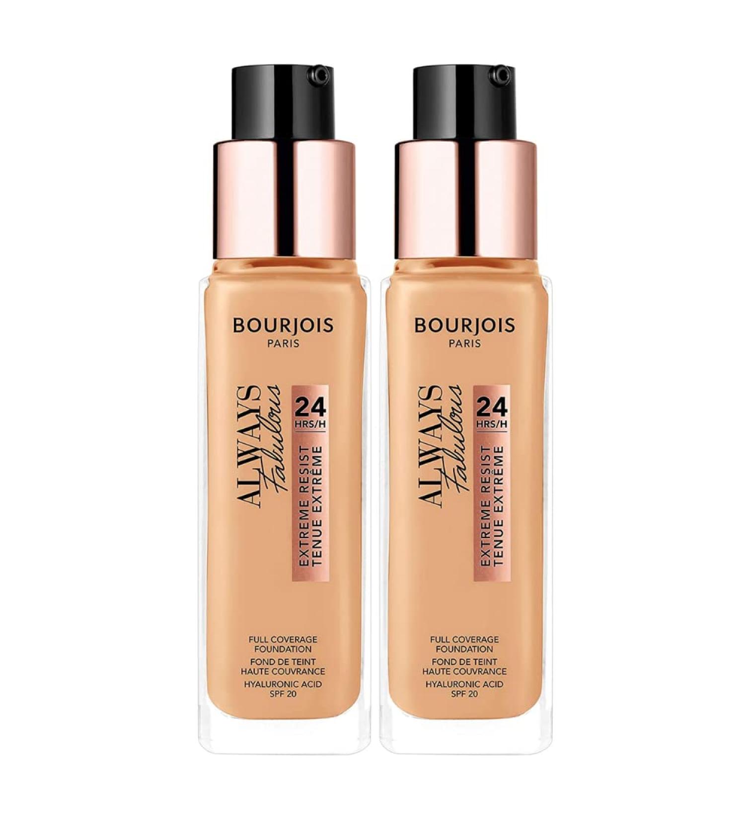 Bourjois 2 x Bourjois Always Fabulous 24hr Extreme Resist Foundation - 210 Vanilla
