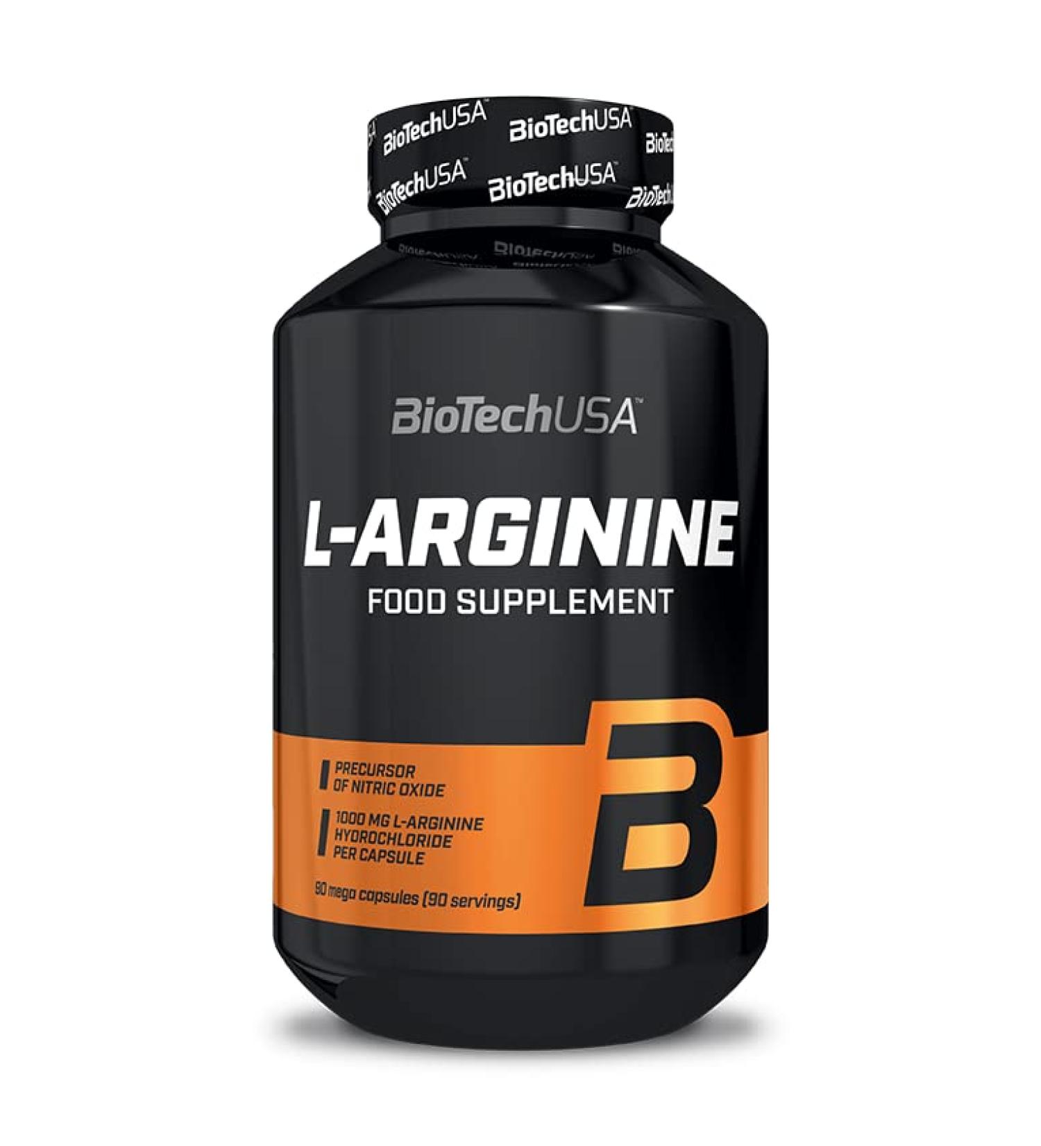BioTechUSA L-Arginine Capsules 1000mg - Nitric Oxide Support for Athletes | 90 Capsules - Enhance Performance & Recovery - Buy Online on GoSupps.com