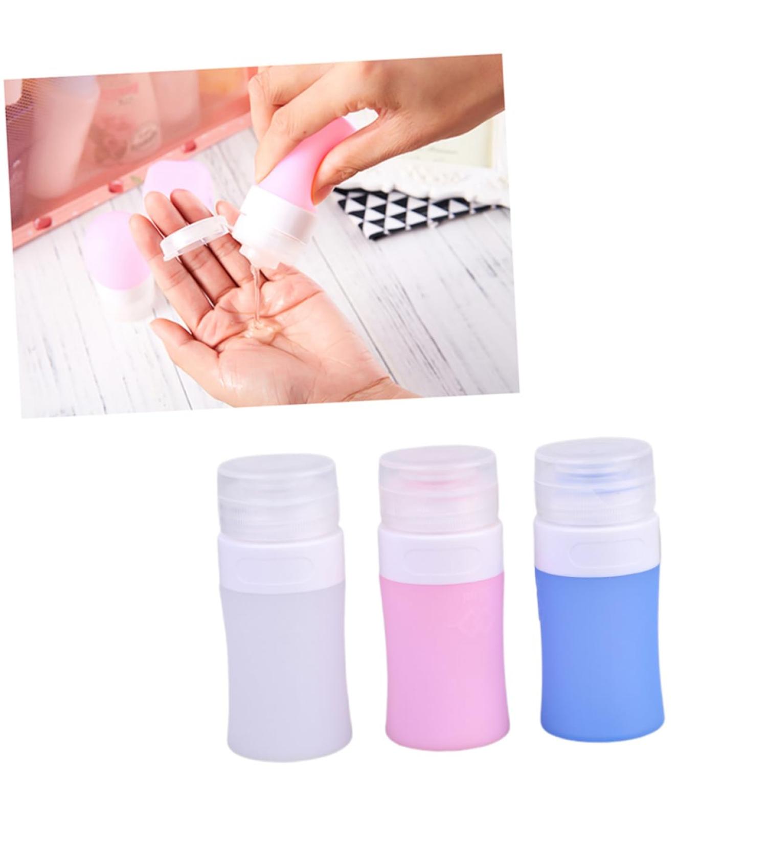 FRCOLOR Travel Lotion Container Dispensing Cosmetic Cylinder Silicone Squeeze Bottle - Buy Online on GoSupps.com