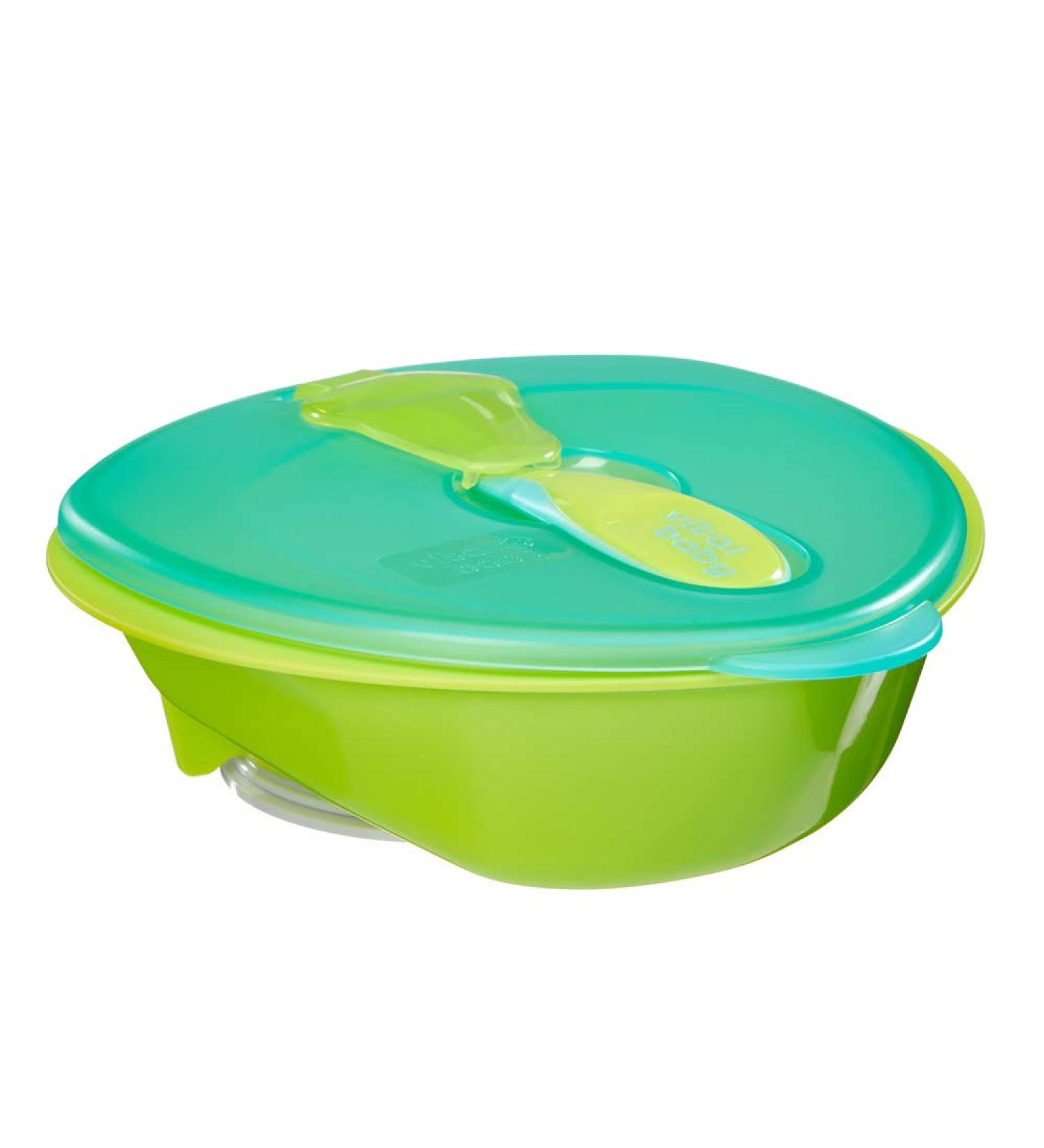 Vital Baby Nourish Power Suction Bowl: Non-Slip & BPA-Free Toddler Feeding Bowl with Chunky Spoon - Green - Buy Online on GoSupps.com