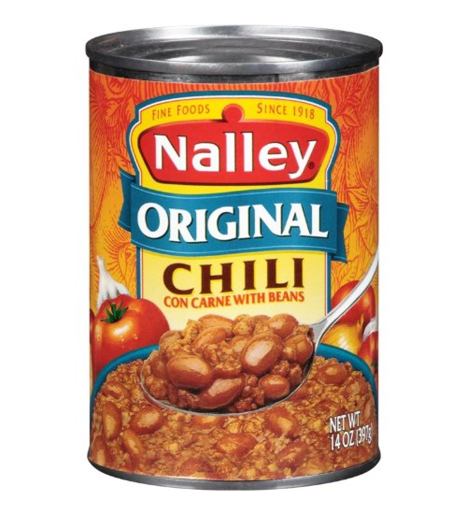 Nalley Original Chili Con Carne with Beans 14oz Cans - Pack of 8 | Delicious Homemade Recipe for Quick Meals - Buy Online on GoSupps.com