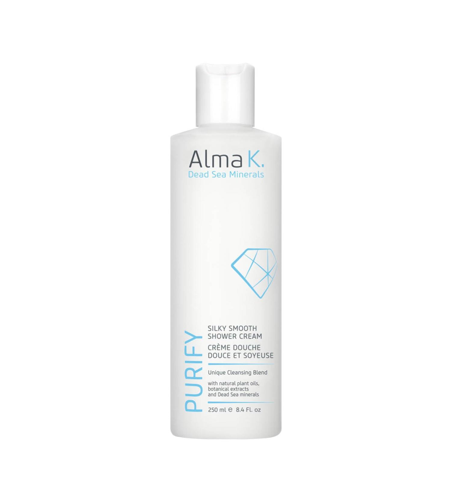 Alma K Silky Smooth Shower Cream - Moisturizer with Dead Sea Minerals - White Tea and Neroli Scent - Body Cream - Body Skin Care Products - 8.4 oz - Buy Online on GoSupps.com