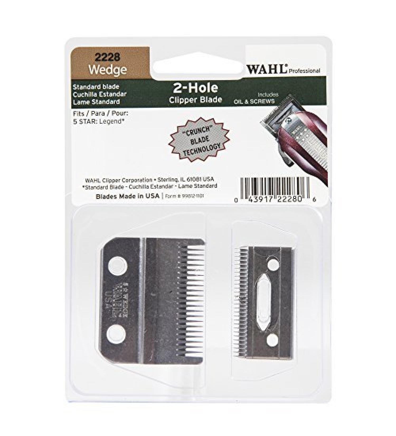 Wahl Professional 2 Hole Standard Wedge Clipper Blade for 5 Star Series Legend Clipper - Model 2228 - Buy Online on GoSupps.com
