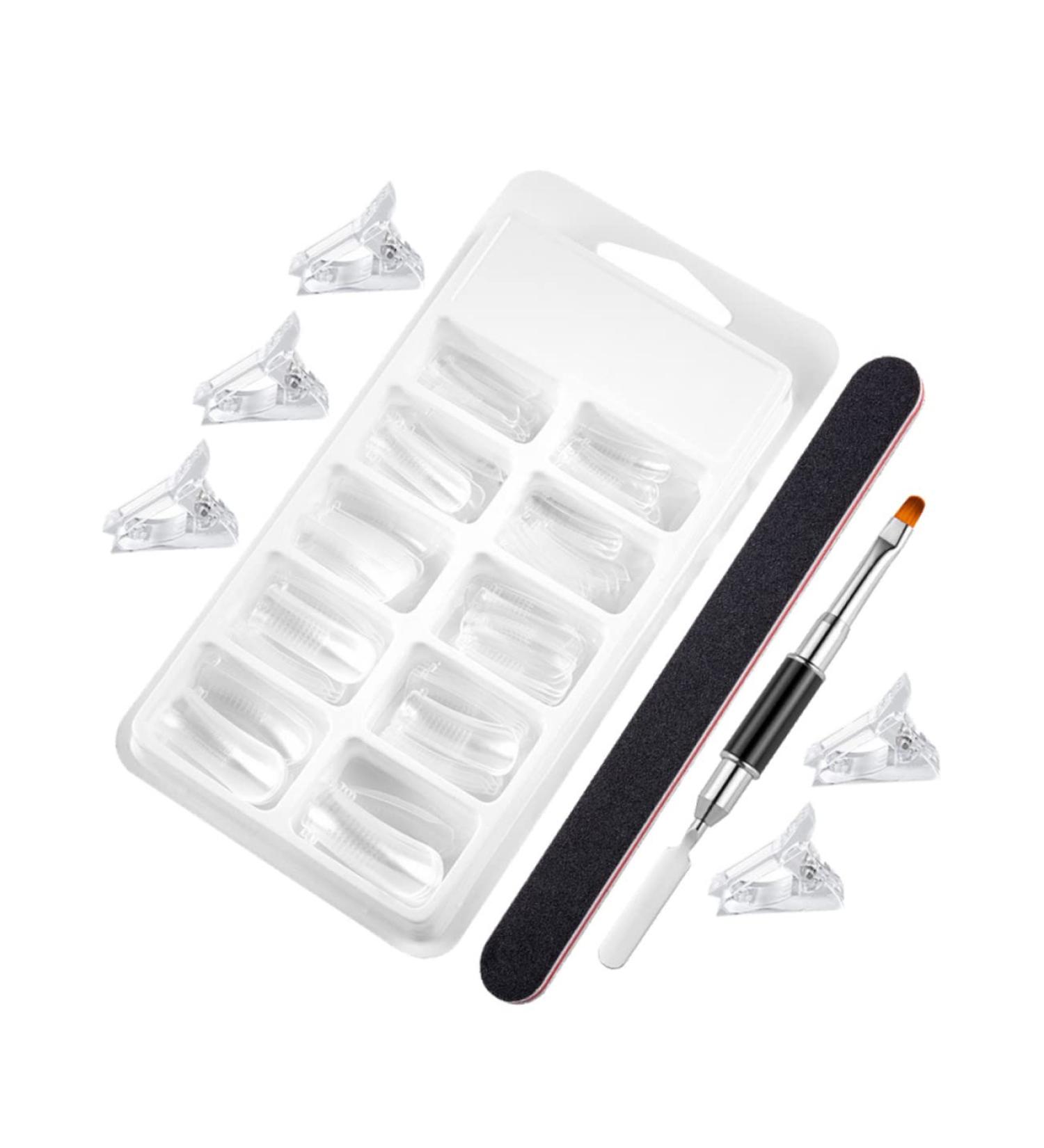 1 Set Nail Extension Set Dual Ended Brush Coffin Nail Forms Nail Molds Fake Nail Tips Picker Fake Acrylic Nails Clear Fake Nails Pedicure Plastic Lengthen Light Pen - Buy Online on GoSupps.com