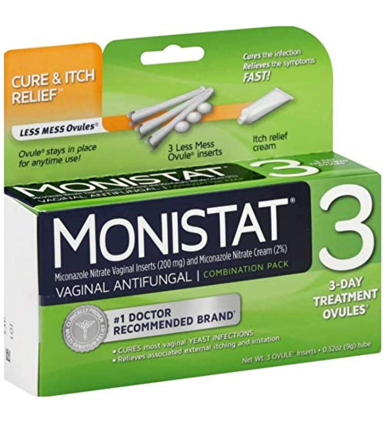 MONISTAT 3 CURE/ITCH RLF OVULE