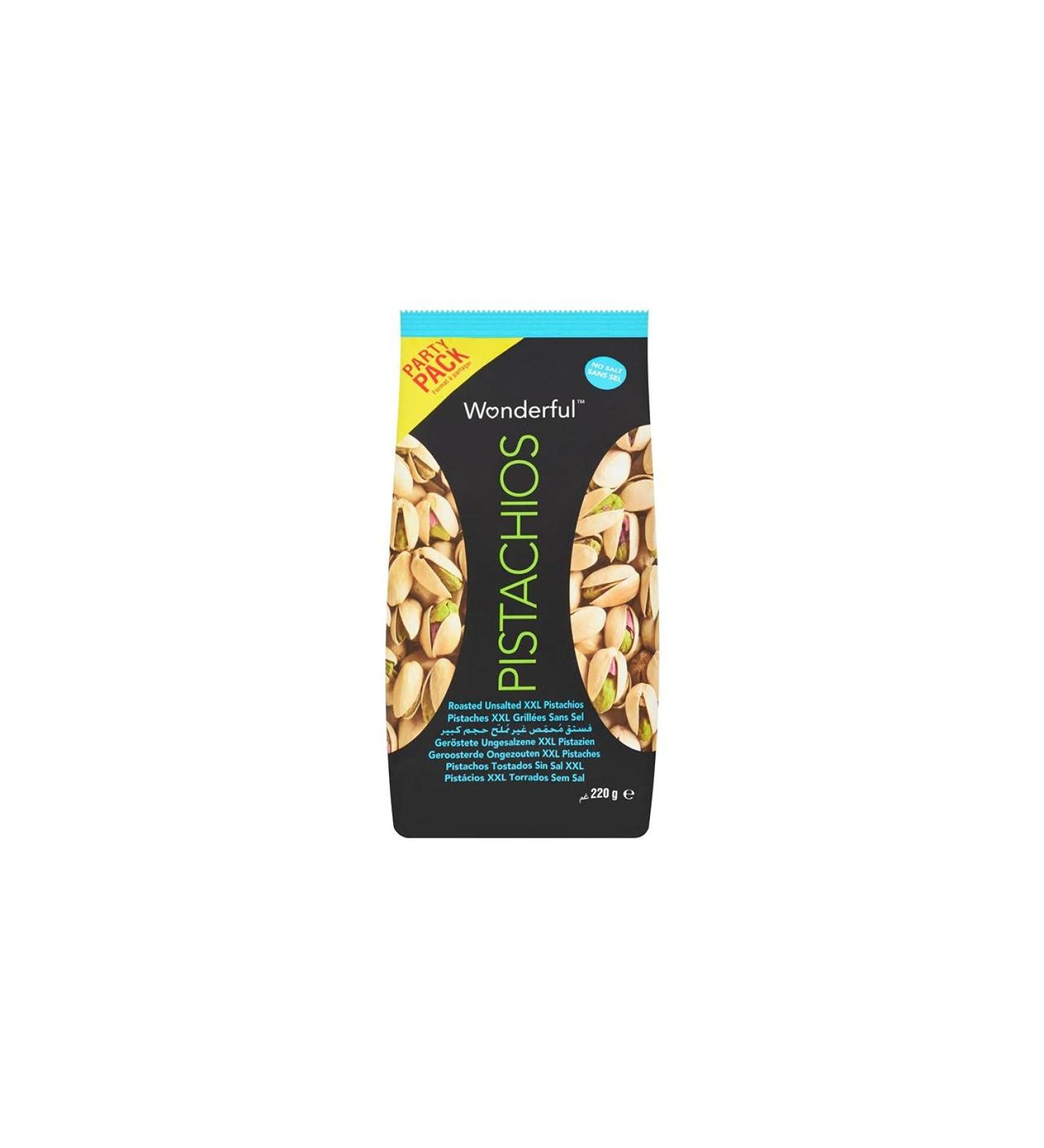 Pack of 4 large roasted pistachios without salt 220 g