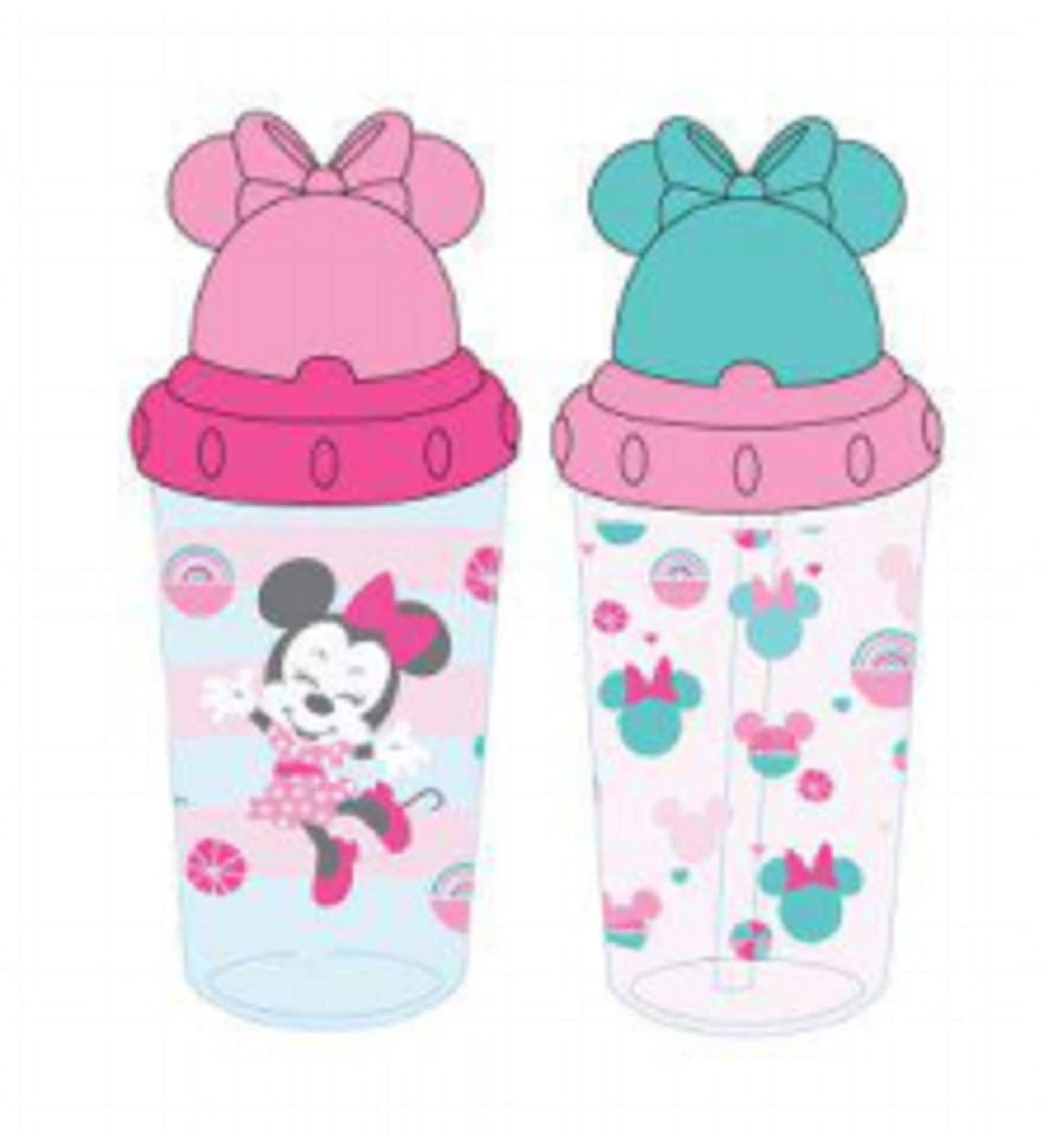 Cudlie Disney Minnie Mouse Baby Girl 2 Pack 10 Oz Toddler Sip Cup with Pop Up Straw