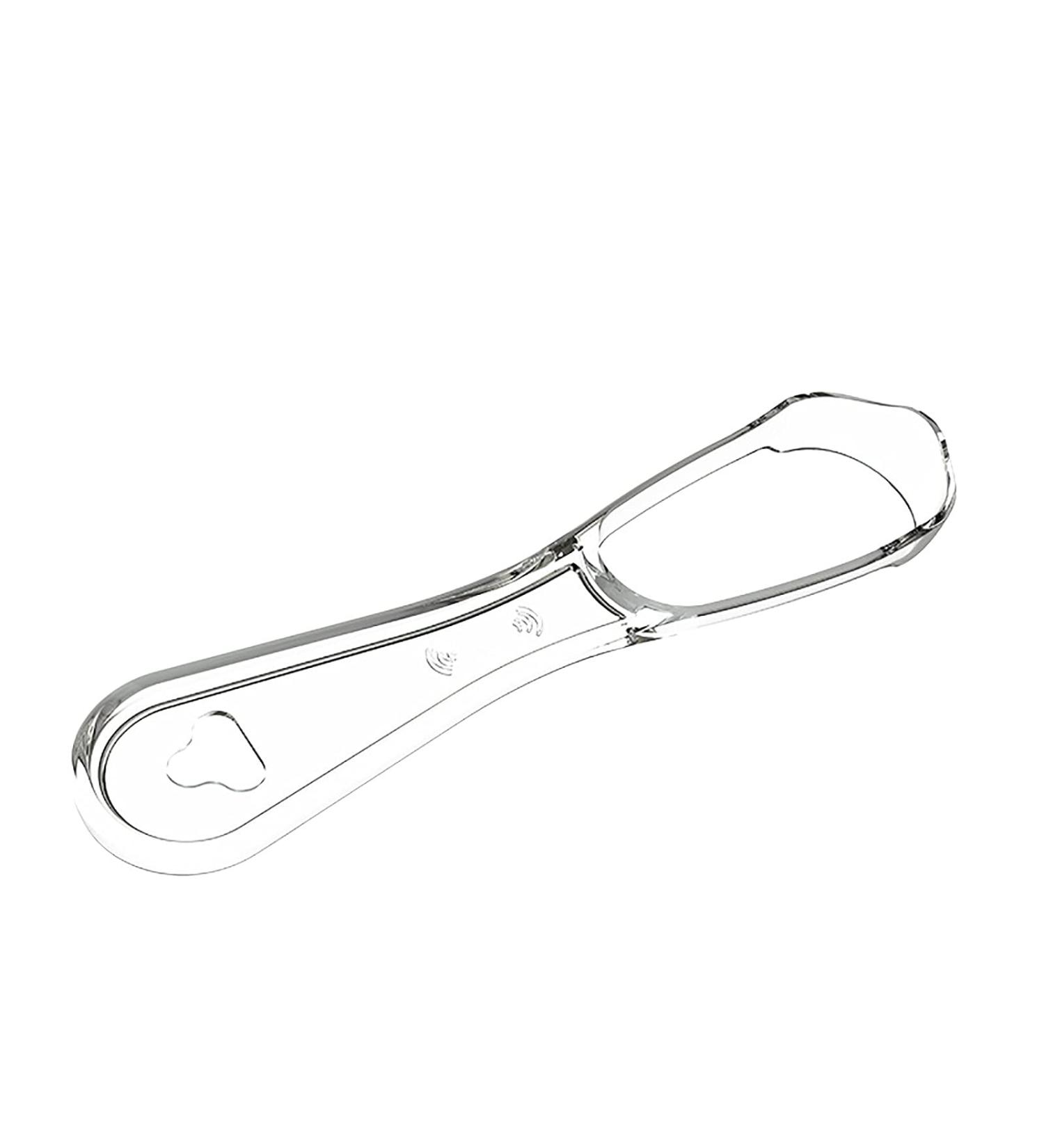 Reusable Food Grade Silicone Tongue Scraper for Adults & Kids - Fight Bad Breath - BPA Free - Clear - Buy Online on GoSupps.com