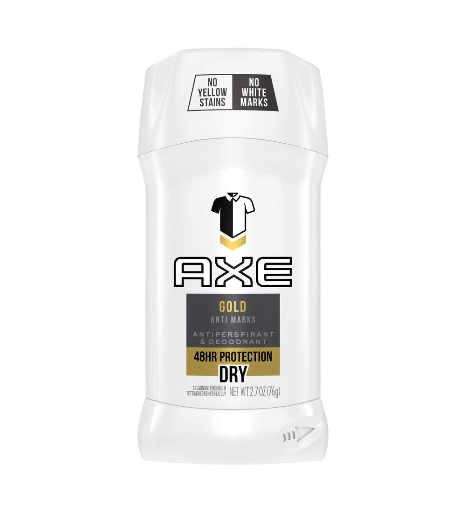 Axe Gold Dry Original Anti Marks Antiperspirant Stick  2.7 oz