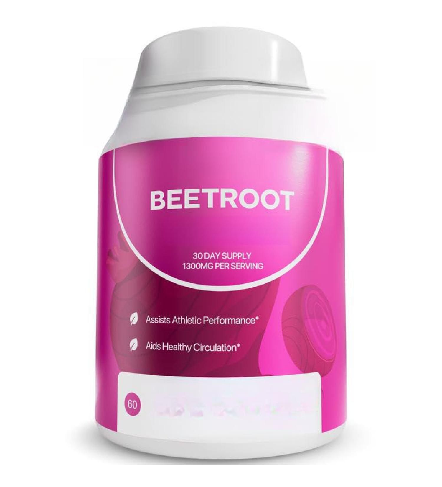 Organic Beet Root Capsules 1300mg Beet Root Powder Promotes Healthy Circulation and Vitality NonGMO Beet Root Supplement1pcs - Buy Online on GoSupps.com