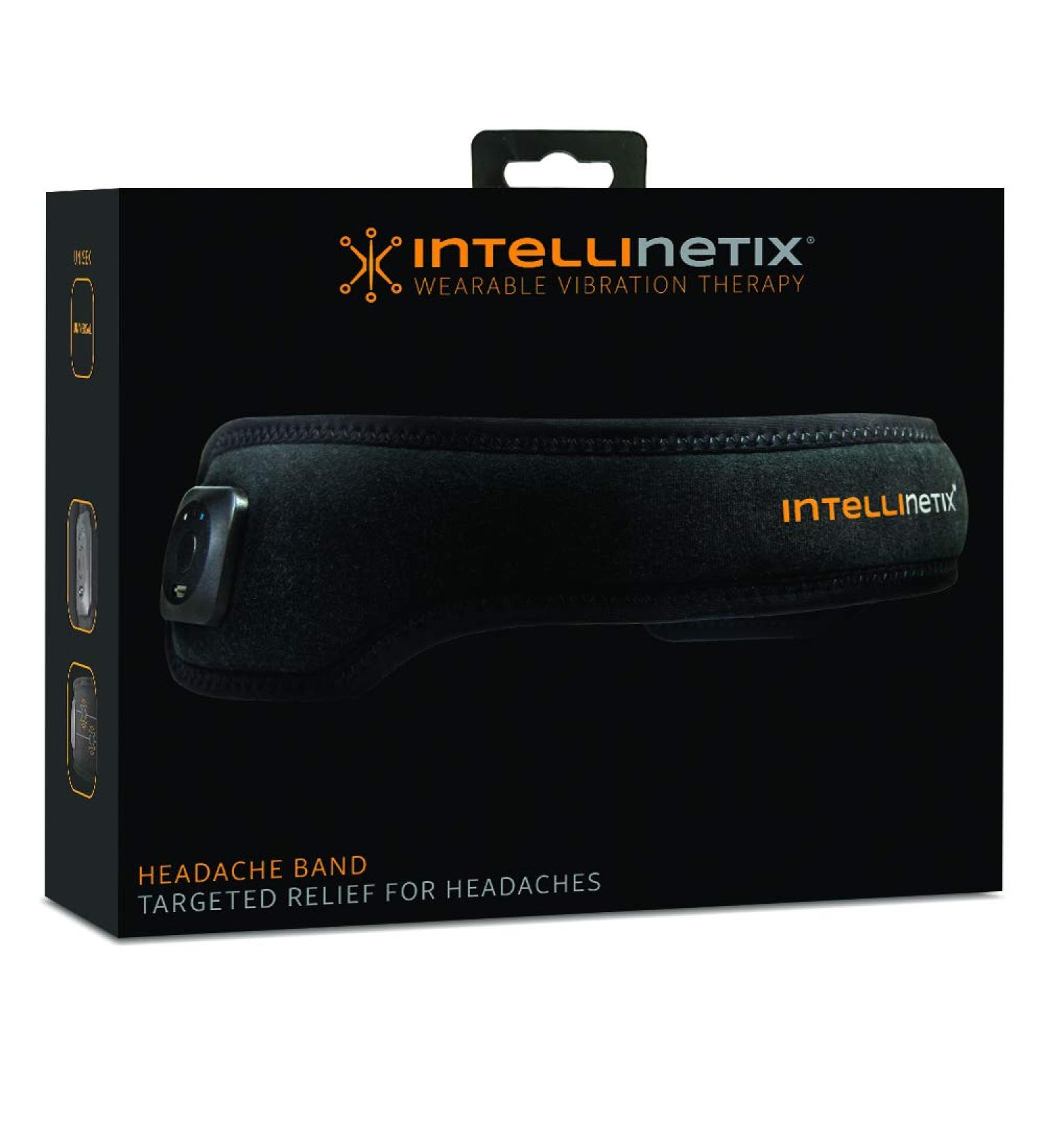 Intellinetix Headache Band V2.0 | Targeted Vibration Therapy for Head Discomfort | Lightweight & Non-Invasive Relief | Soft Cotton Material - Buy Online on GoSupps.com