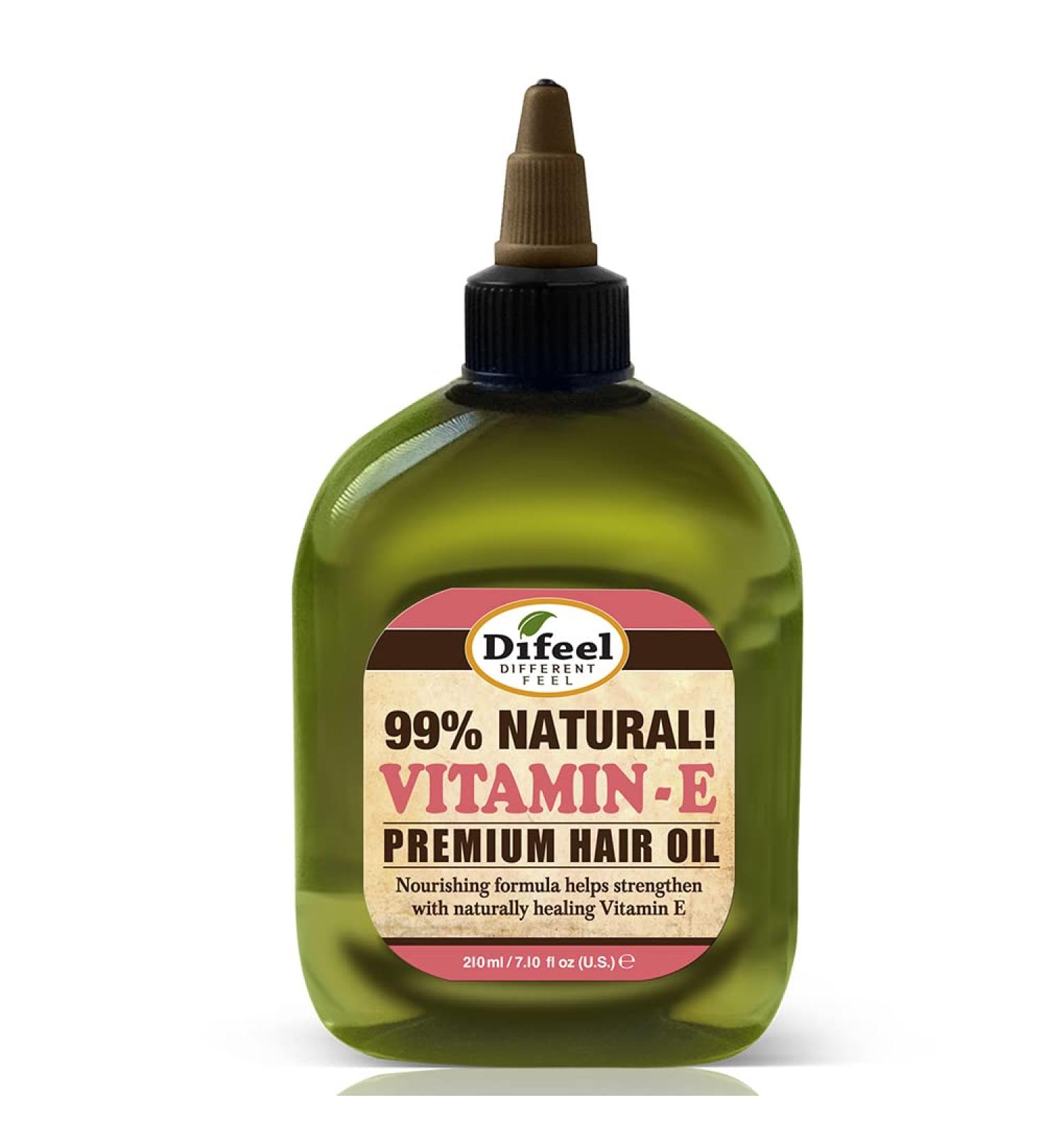 Difeel Premium Natural Hair Oil with Vitamin E - 7.1 oz (4-Pack) - Buy Online on GoSupps.com