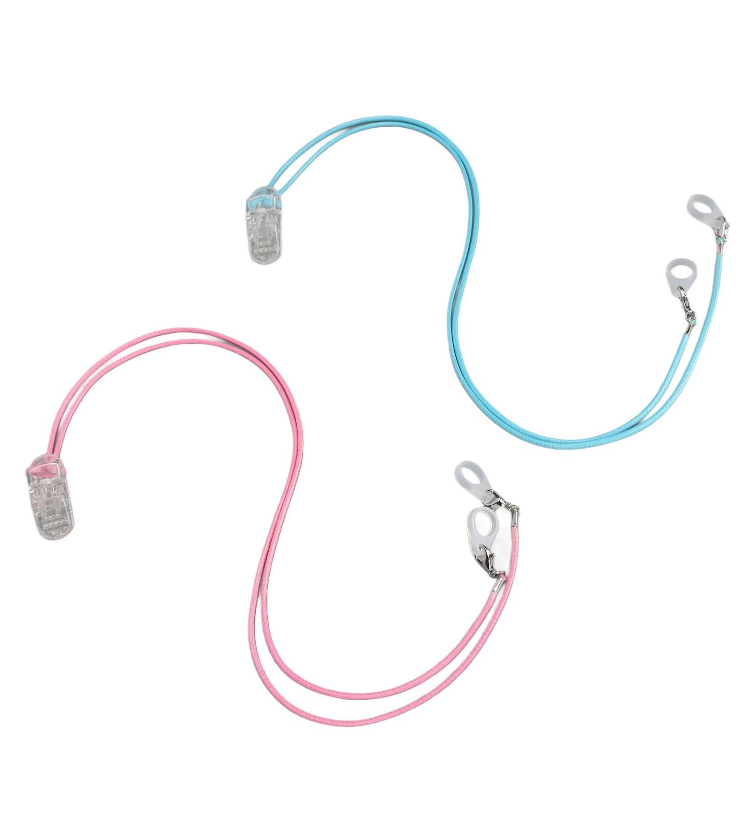 2 Pieces Hearing Aid Clips Anti Lost Lanyard Portable Security Clip Fixation Cord Hang Rope for Adults Seniors Kids and Blue - Buy Online on GoSupps.com
