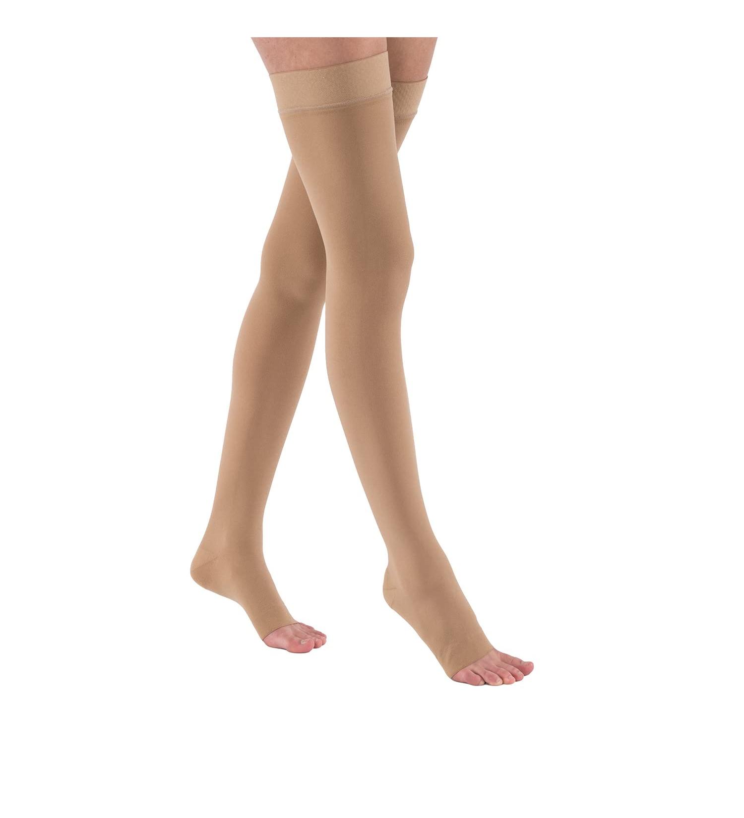 JOBST Relief Thigh High Compression Socks 20-30 mmHg Open Toe Unisex - Beige (Choose Your Size) - Buy Online on GoSupps.com