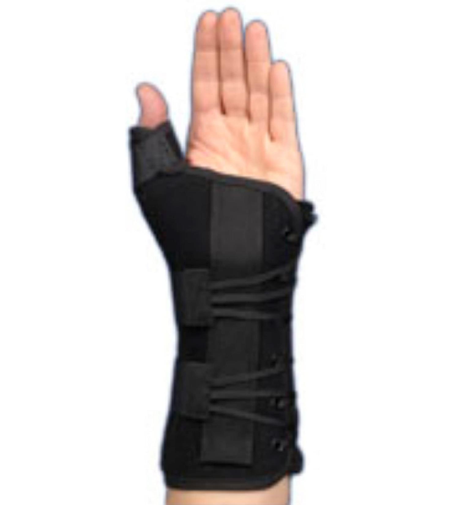 Med Spec Ryno Lacer Wrist & Thumb Support Black X-Large Left