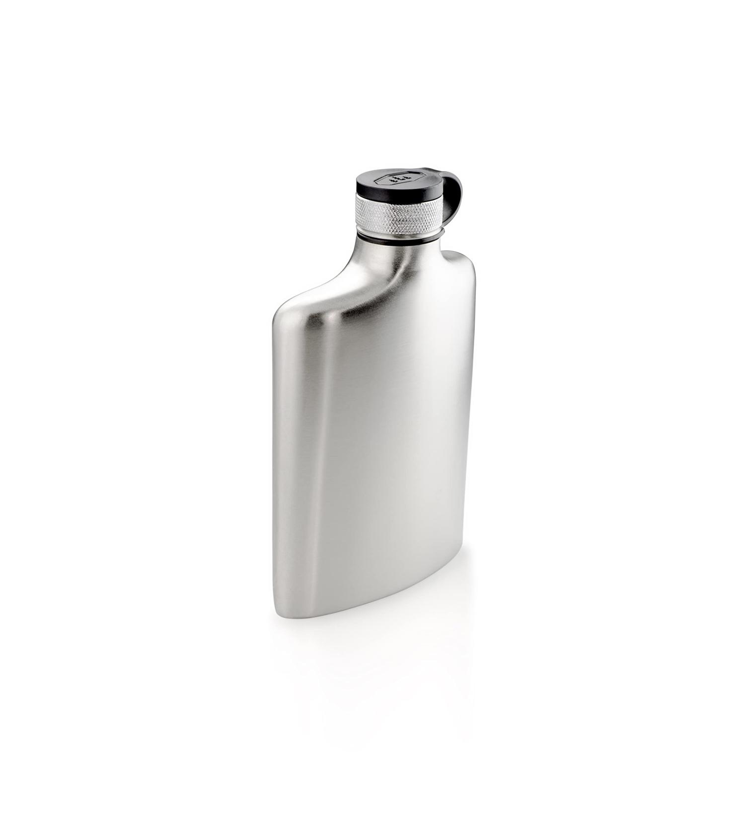 GSI Outdoors Glacier Stainless Hip Flask - 8 oz. Silver for Camping, BBQ, Backpacking & Travel - Buy Online on GoSupps.com