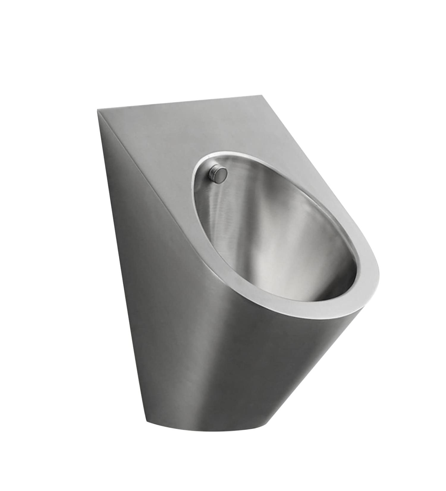 L-ROM Stainless Steel Men's Urinal Smart Contact-Free Wall-Mounted Urinal Anti-Clogging Flush Toilet Anti-Overflow Vertical Urinal with Automatic Flush Valve Used in - Buy Online on GoSupps.com