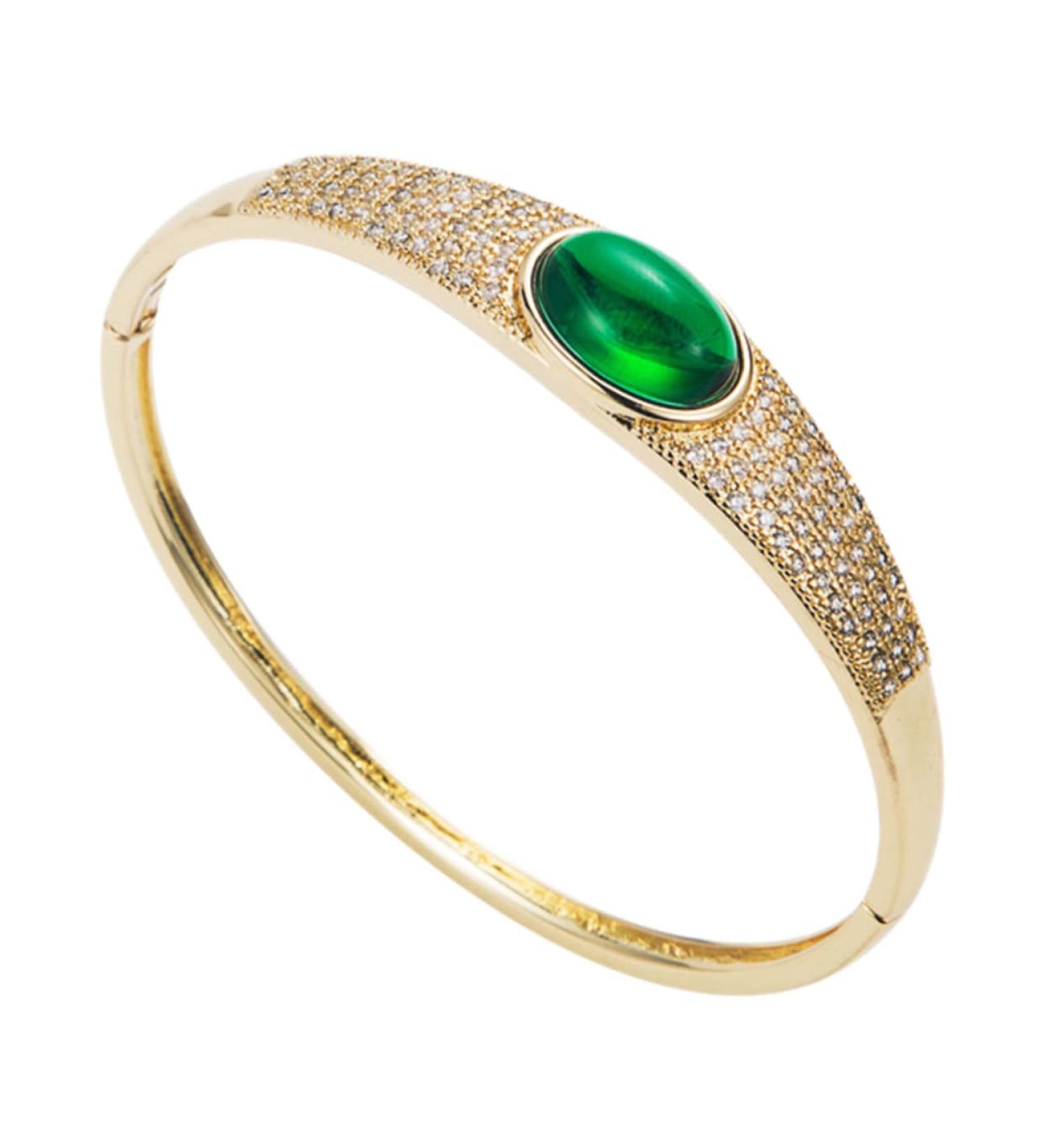 Shop Mobestech Gold-Plated Microge-Paved Zirconia Bracelet Watch for Women | Elegant Copper & Stone Jewelry - International Shipping Available - Buy Online on GoSupps.com