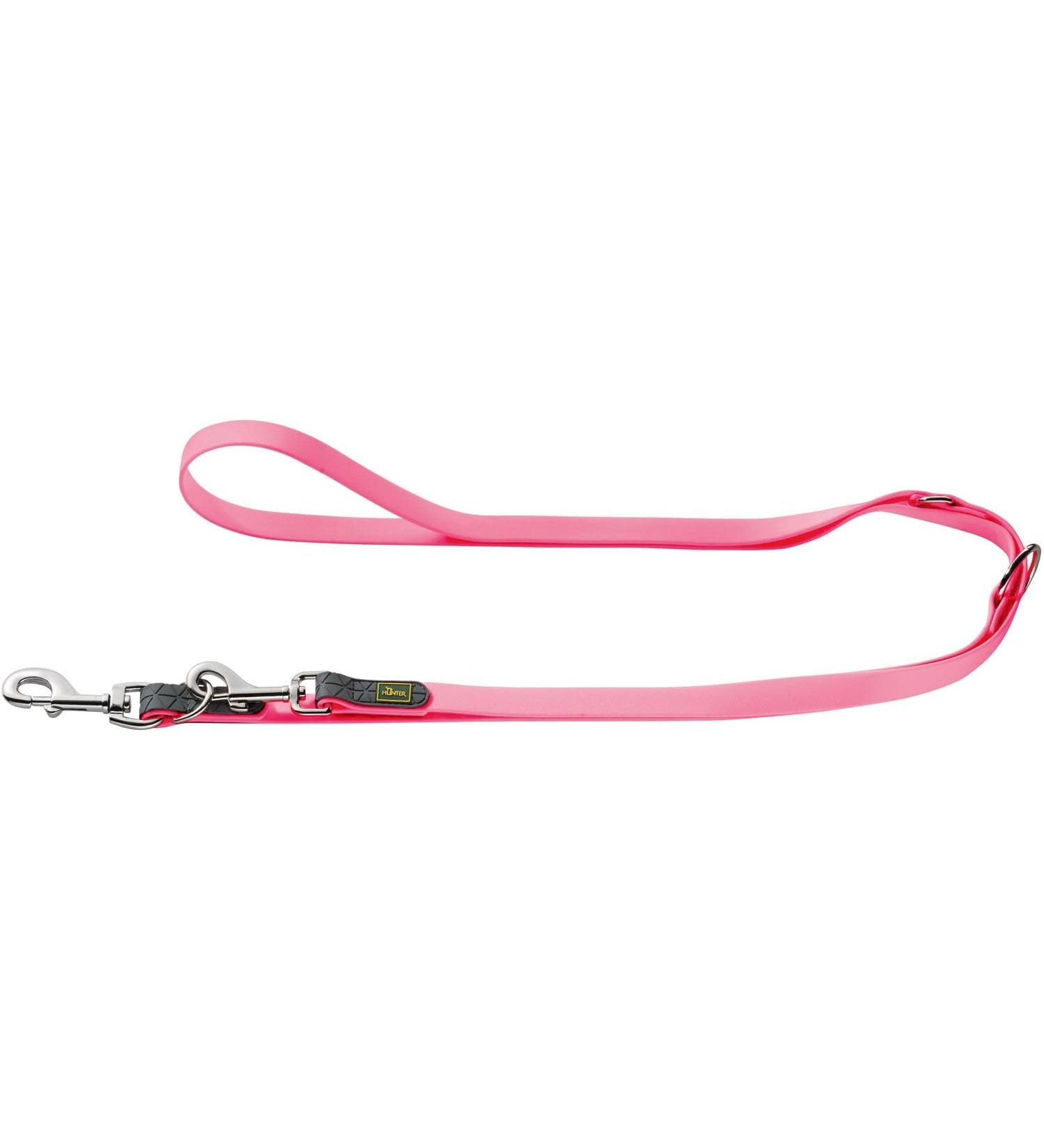 HUNTER CONVENIENCE Adjustable dog leash plastic material 2.0 x 200 cm neon pink neon pink 2.0 x 200 cm