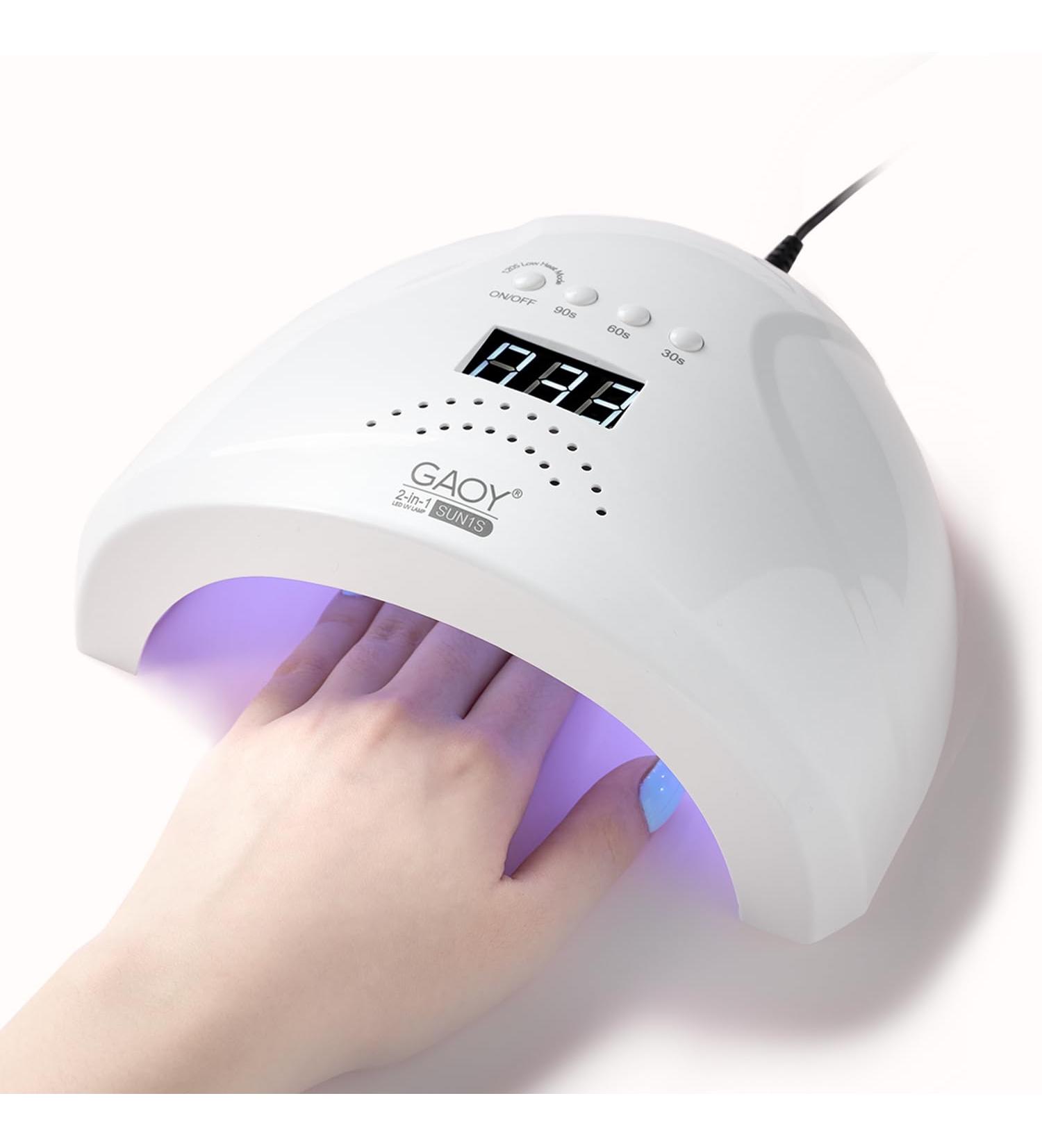 GAOY UV LED Nail Lamp - Professional Nail Dryer with LCD Display Automatic Sensor & 4 Timers for Perfect Nails - Buy Online on GoSupps.com