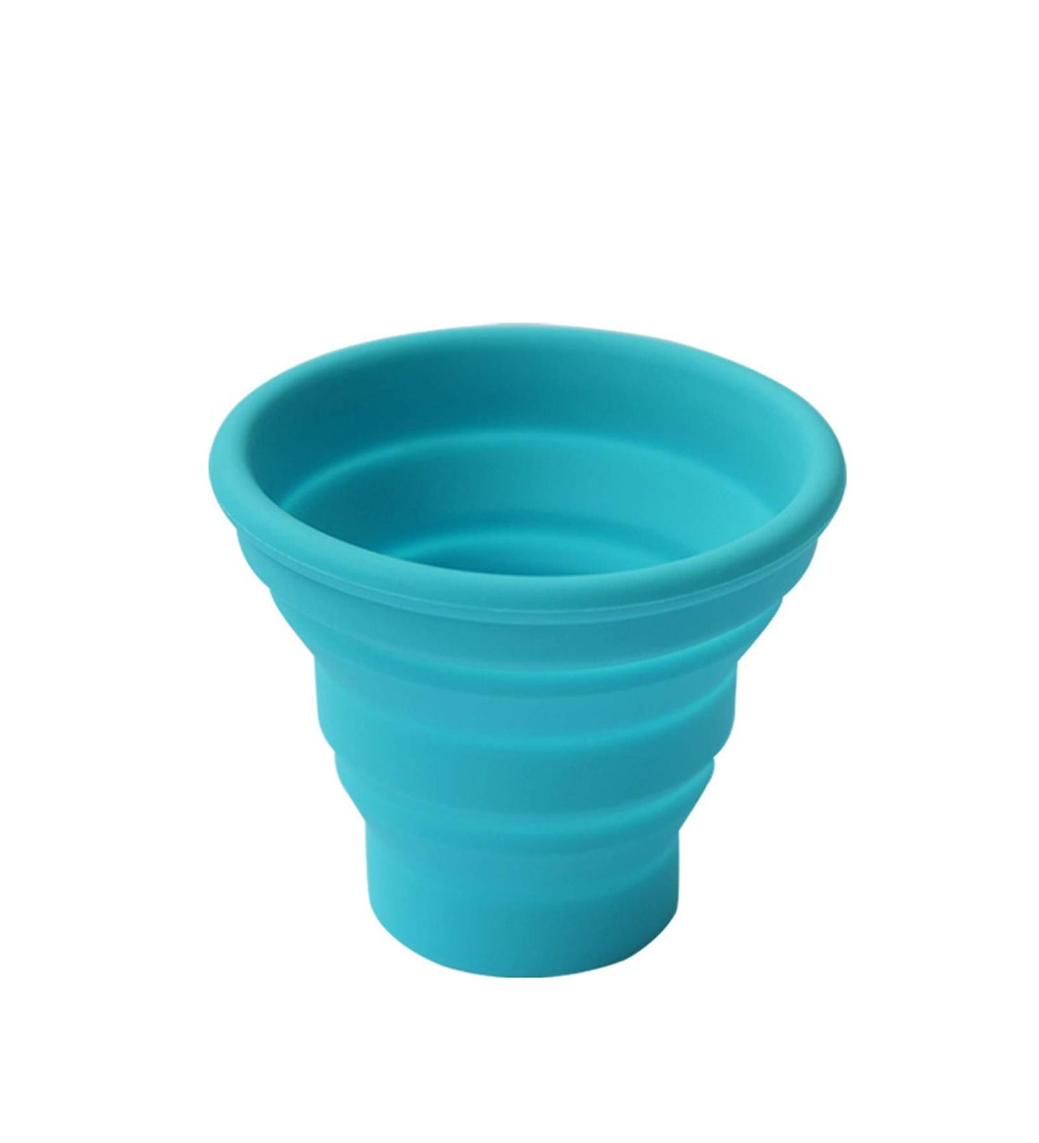 Ecoart Silicone Collapsible Travel Cup - 1 Pack, Blue | Ideal for Outdoor Camping and Hiking - Buy Online on GoSupps.com