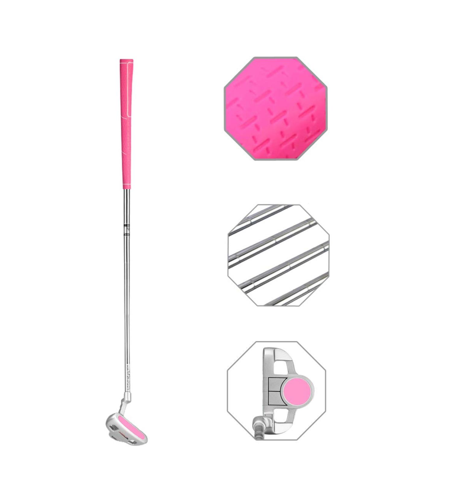 Junior Golf Putter Stainless Steel Kids Putter Right Handed | 3 Sizes | Ages 3-12 | Pink Head & Grip | 27inch Age 6-8 - Buy Online on GoSupps.com