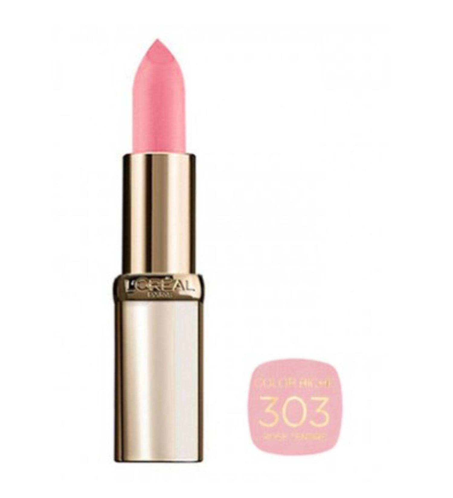 L'Oreal Color Riche Lipstick 303 Rose tendre Pink 4.3 g (Pack of 1)