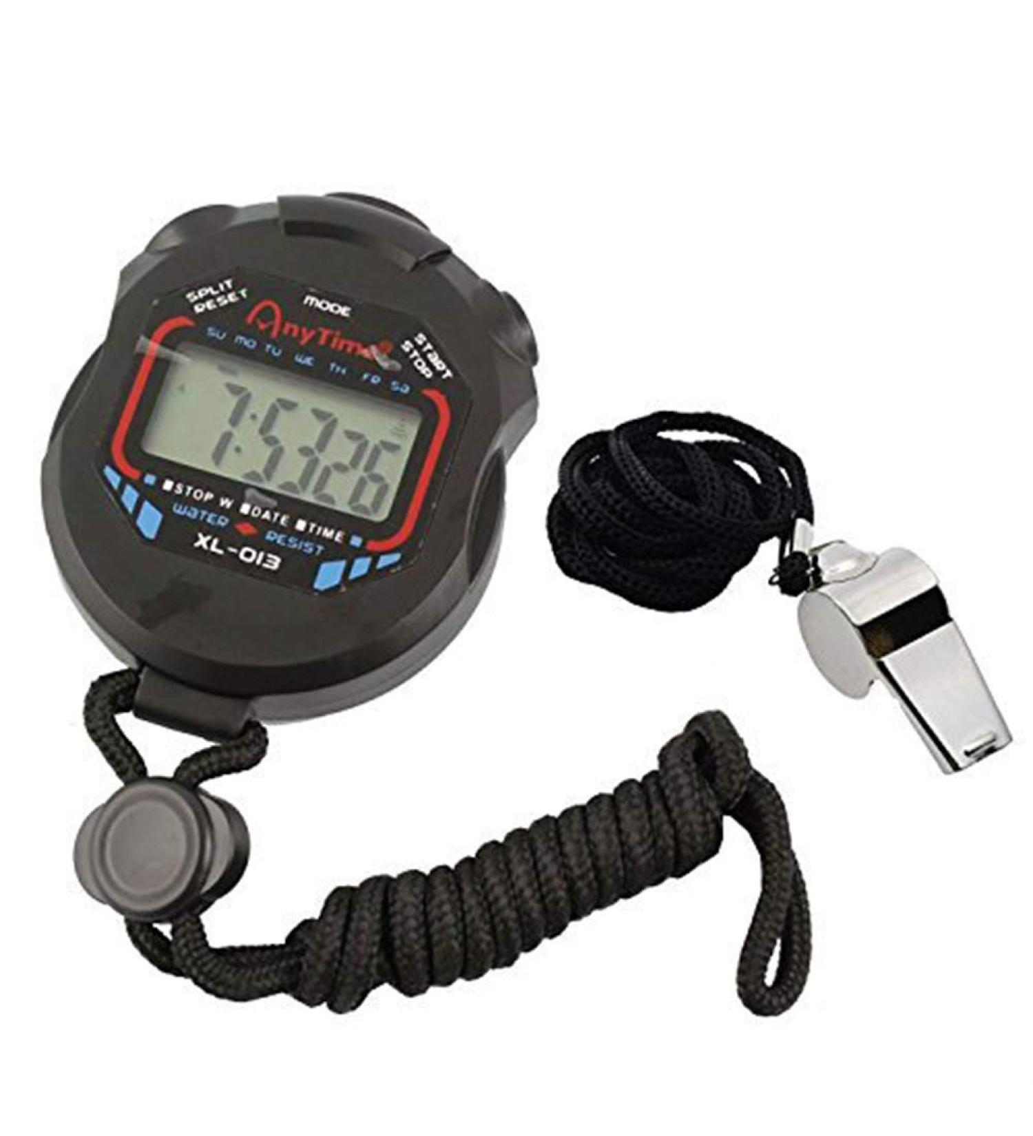 AKOAK Sports Stopwatch Timer with Bonus Stainless Steel Coach Whistle - Buy Online on GoSupps.com