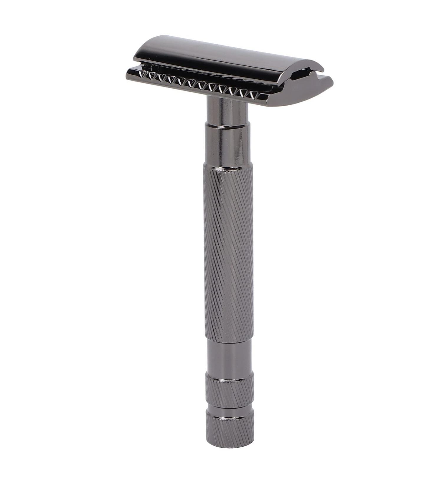 Heavy Duty Vintage Double Edge Safety Razor for Travel | Black Safety Razor for Home & Hotel Use - Buy Online on GoSupps.com