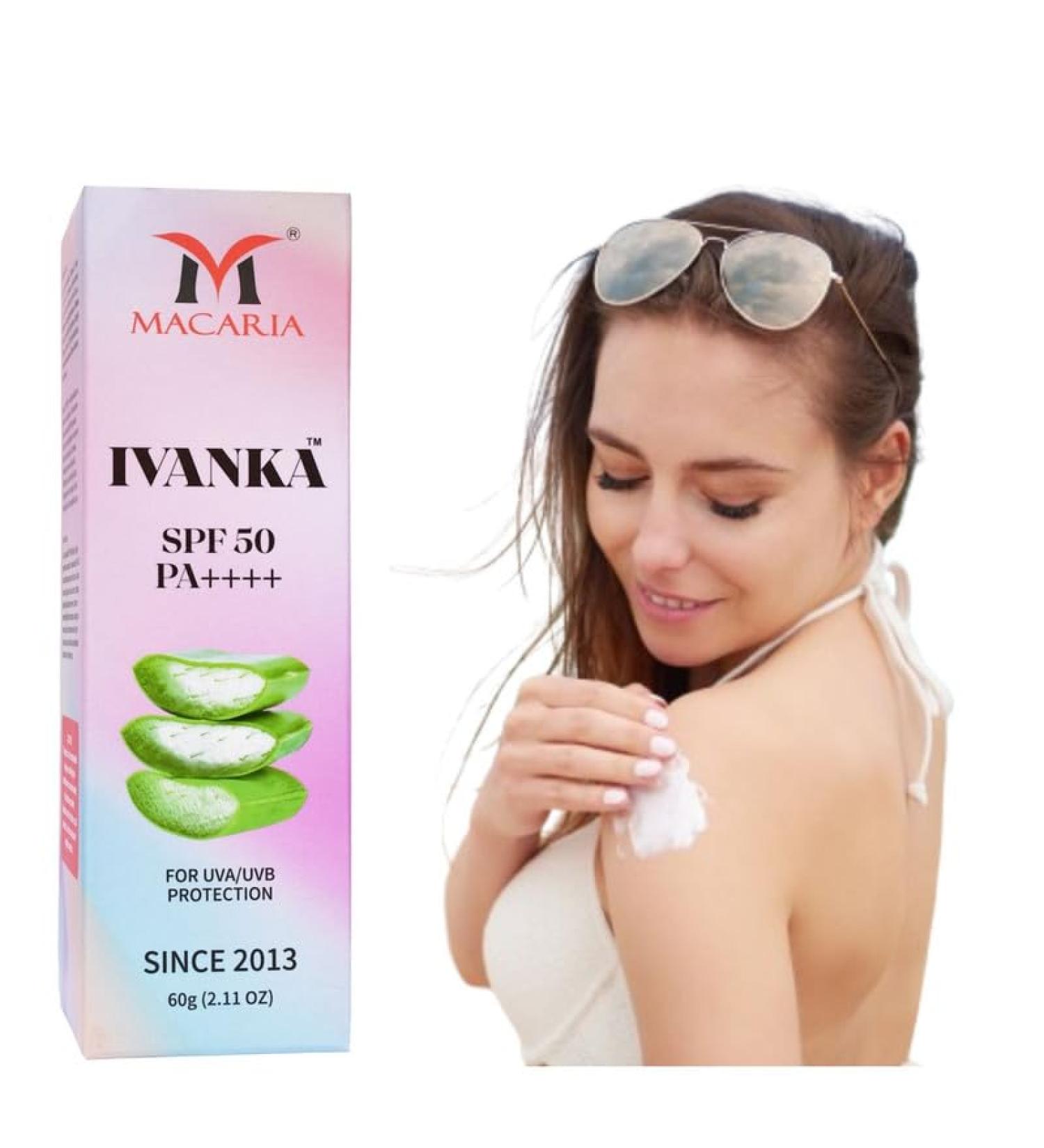 Macaria Cosmetics Ivanka SPF 50 beach defense sunscreen sun block Cream for men - Buy Online on GoSupps.com