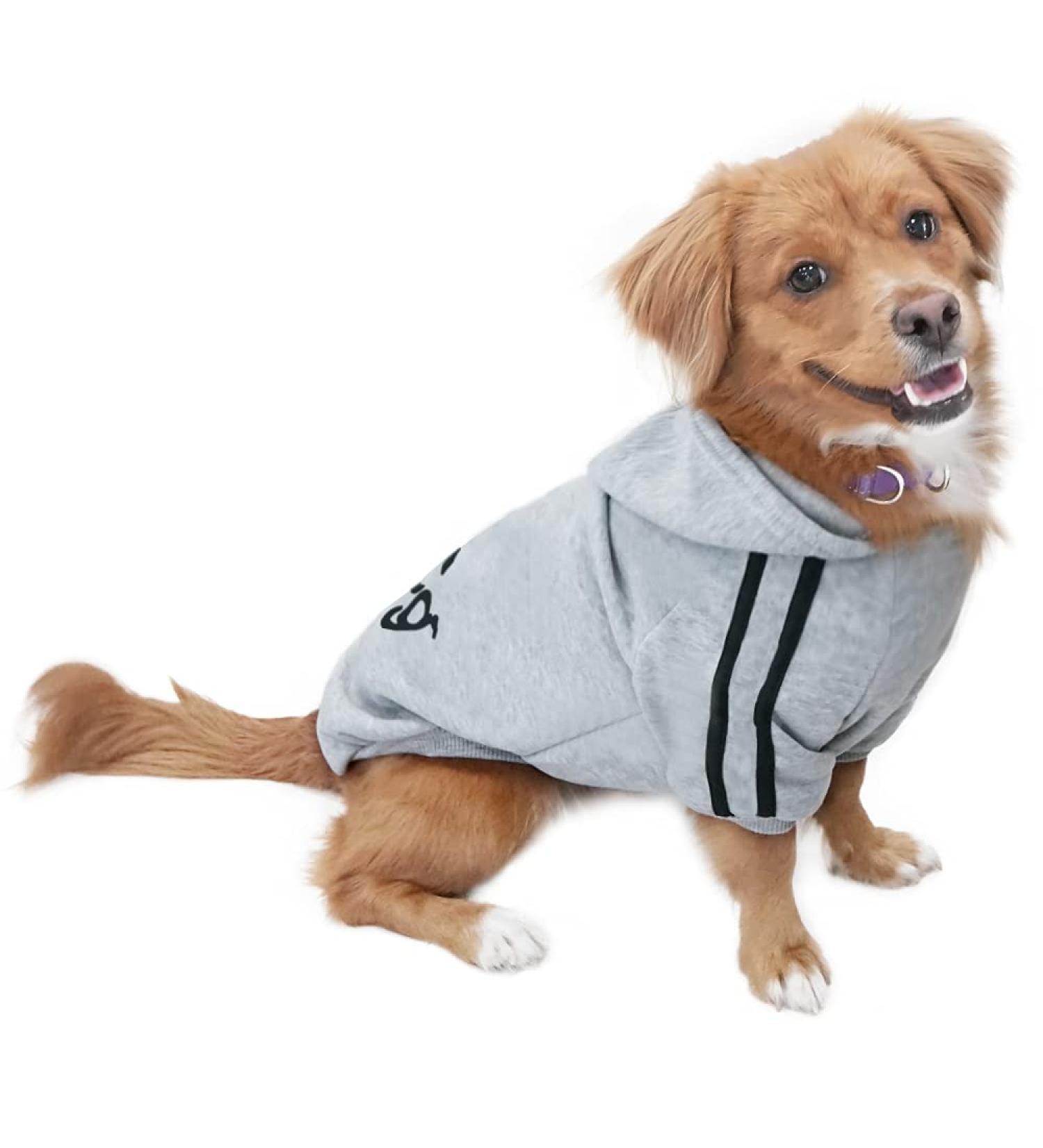 Eastlion Dog Sweater Puppy T-Shirt | Warm Pullover Coat | Premium Pet Apparel - Size MM Grey - Buy Online on GoSupps.com