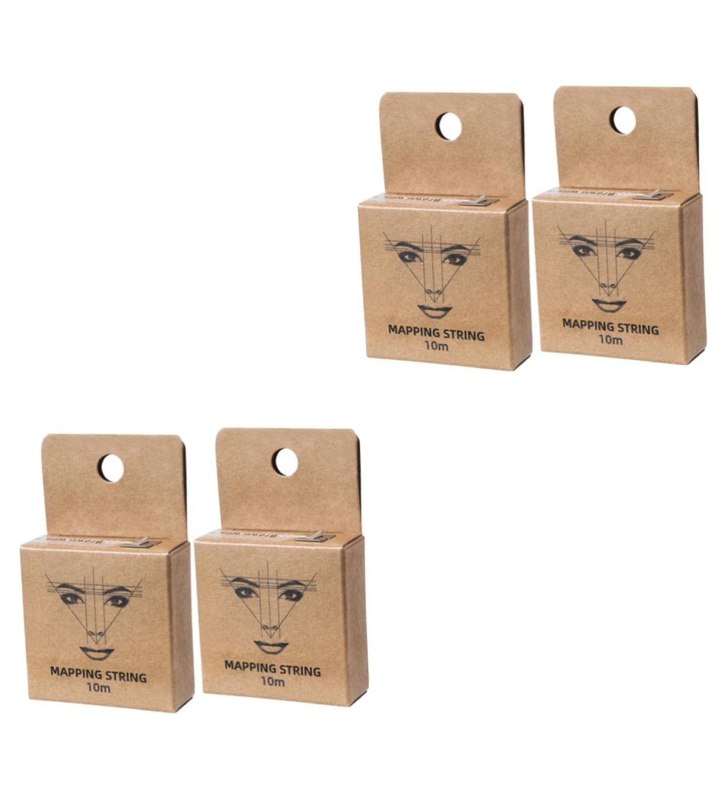 DOITOOL 4 pcs Mapping Symmetrical Pre- Supplies Locating Measuring Makeup Manual Pattern Ink Beauty 7.5x4.5cmx2pcs Brownx2pcs - Buy Online on GoSupps.com