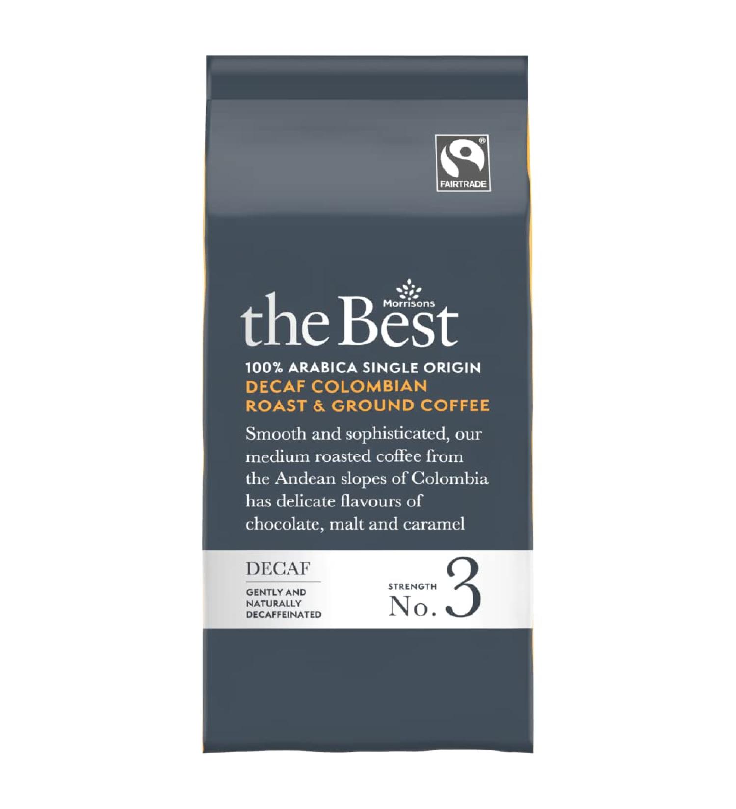 Morrisons The Best Colombian Decaf Roast & Ground Coffee 227g