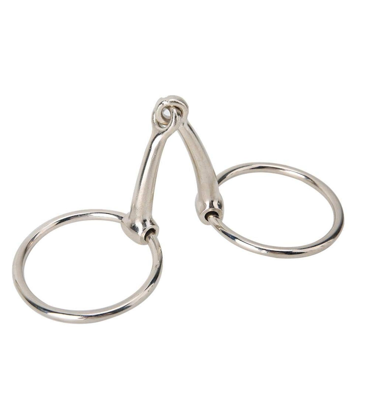 Buy Pssopp Stainless Steel Horse Snaffle Bit - Hollow Jointed Loose Oval Mouth for Equestrian Supplies | International Shipping Available - Buy Online on GoSupps.com