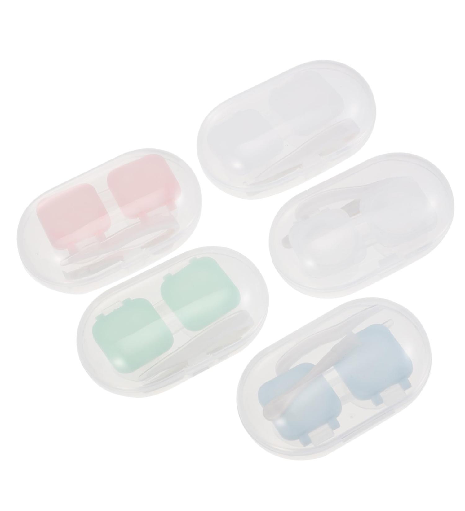 Buy SOLUSTRE 5 Sets Push Glasses Case | Contact Lens Container | Travel-Friendly PP Glasses Frame - Buy Online on GoSupps.com