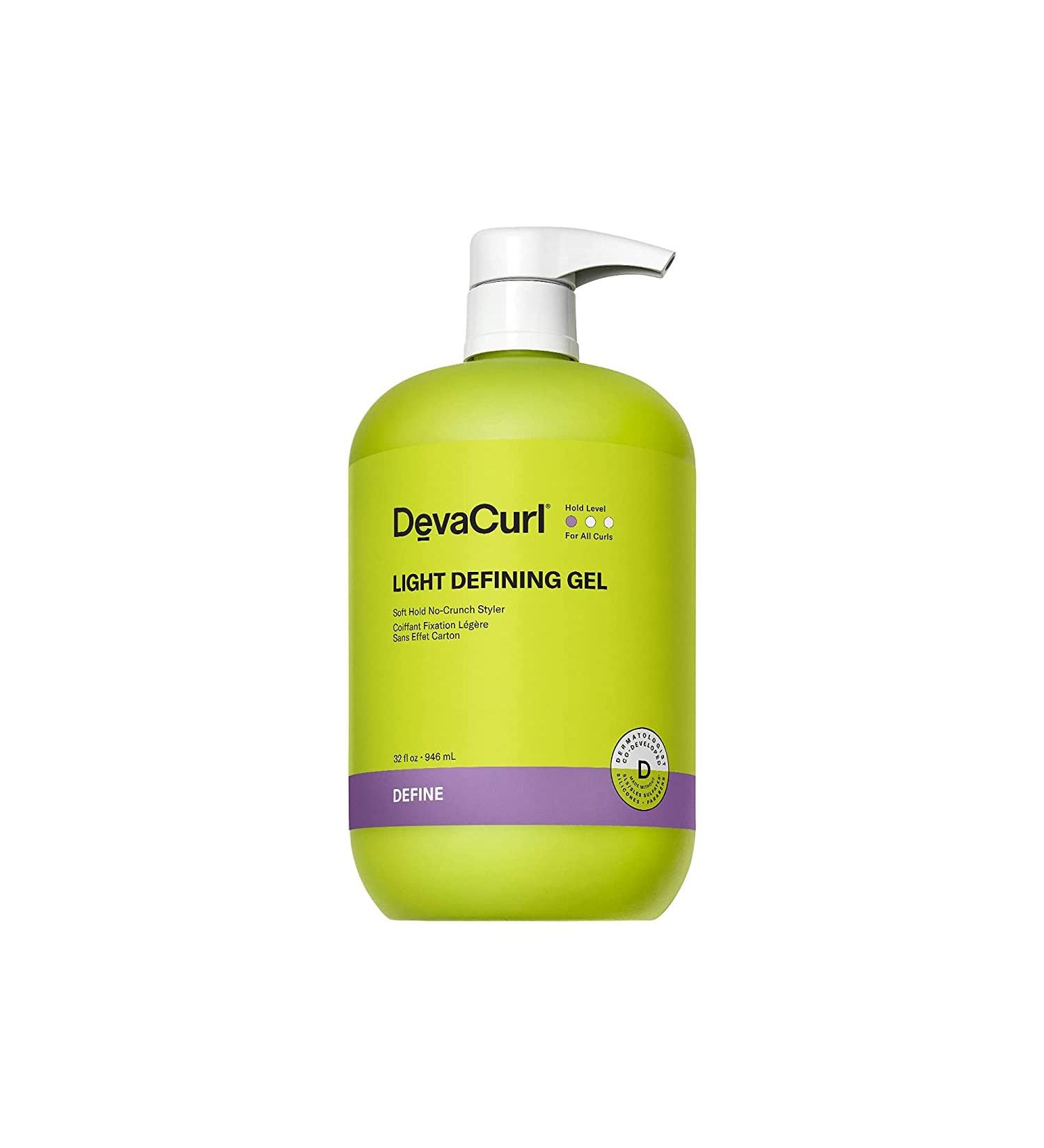 DevaCurl Light Defining Gel Soft Hold No-Crunch Styler Non-Flaking Formula Brings Natural Texture All Curl Types - 32 Fl Oz - Buy Online on GoSupps.com