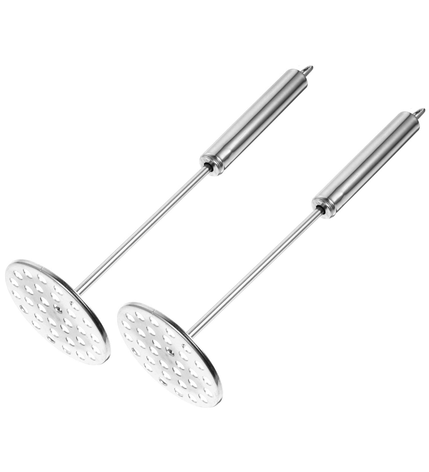 Hemoton Carrot Cookware 2pcs Potato Masher Stainless Steel with Fine Mesh Platter Fruit Cooking Tools for Bead Fruits Yams Baby Food (Silver) Garlic Smasher Press - Buy Online on GoSupps.com