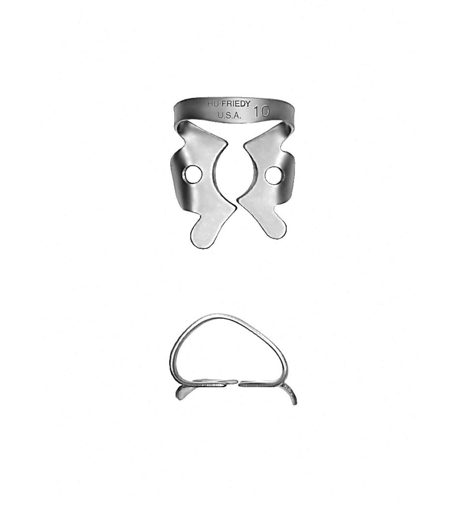 Hu-Friedy RDCM10 #10 Rubber Dam Clamp Satin Steel
